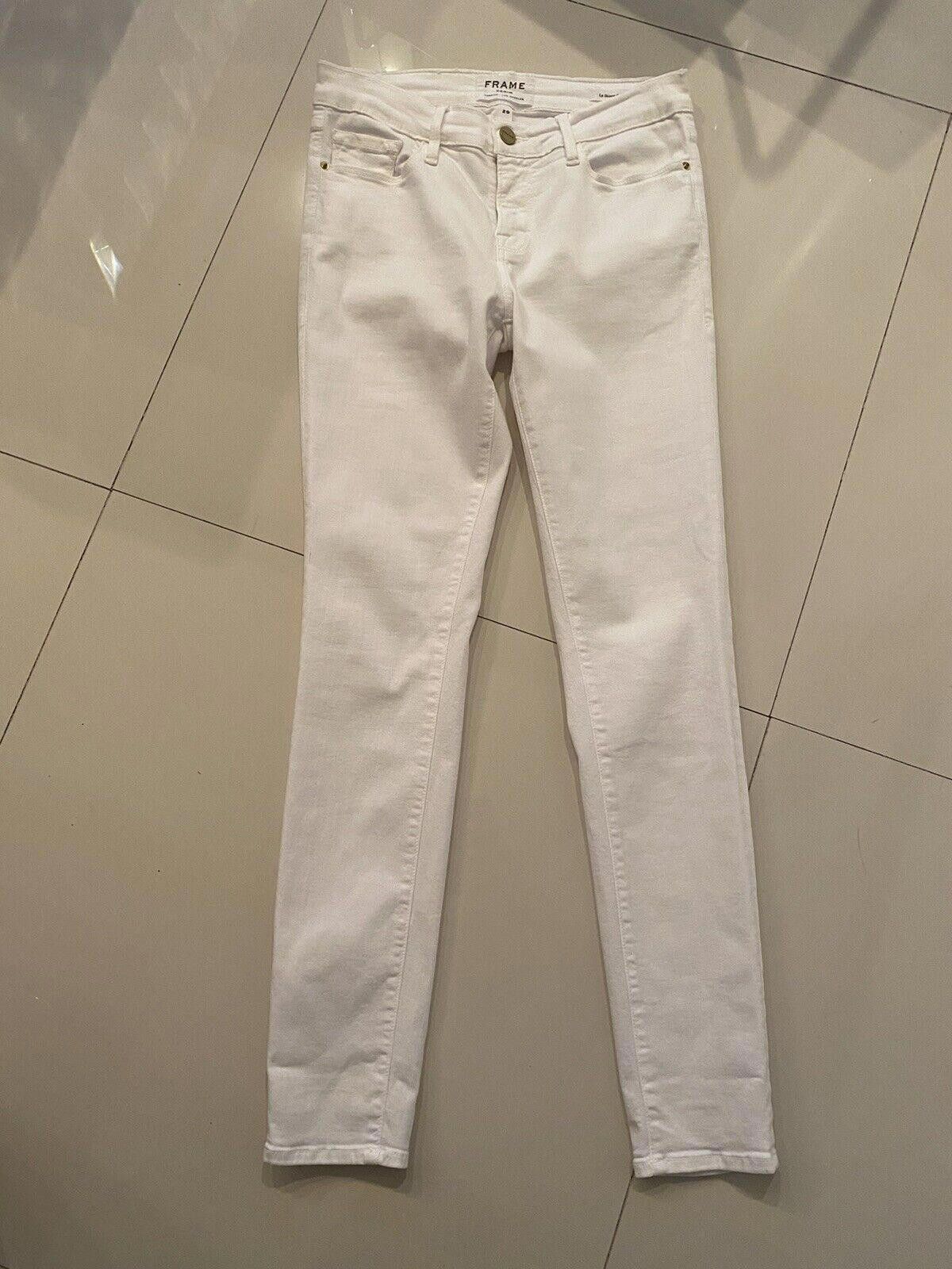 Frame Frame Denim Jeans Le Skinny De Jeanne Jeans White Size 29 Size 29" - 4 Thumbnail