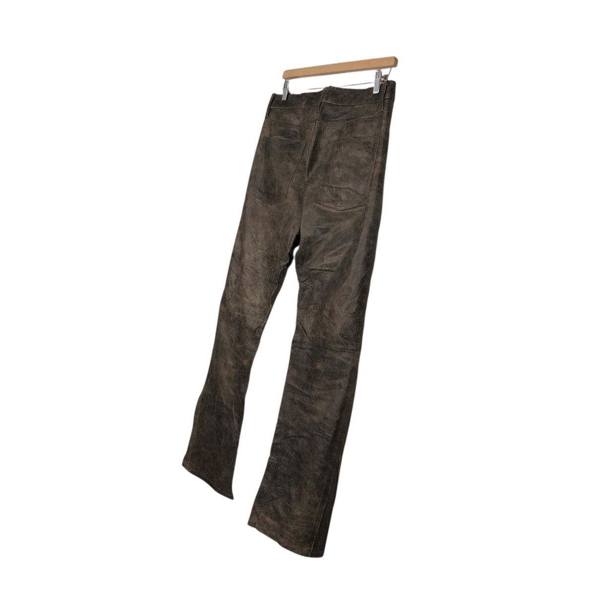 Japanese Brand 📌Vintage Biker Racing Leather Pants Dual Issey Miyake Size US 32 / EU 48 - 13 Thumbnail