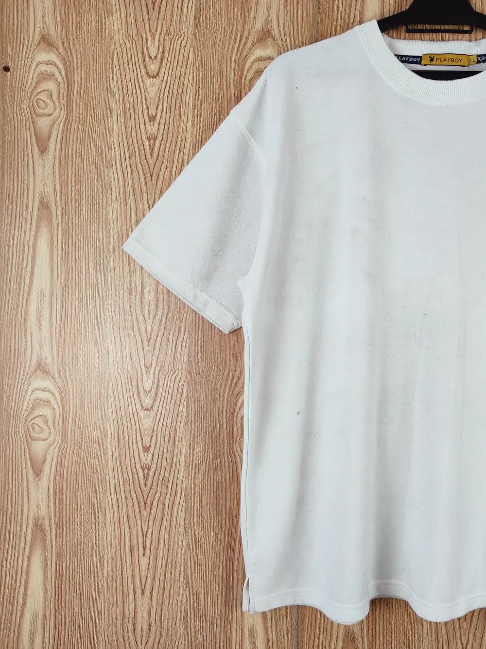Playboy Playboy vintage White Short Sleeve T-shirts #W590 Size US L / EU 52-54 / 3 - 8 Thumbnail