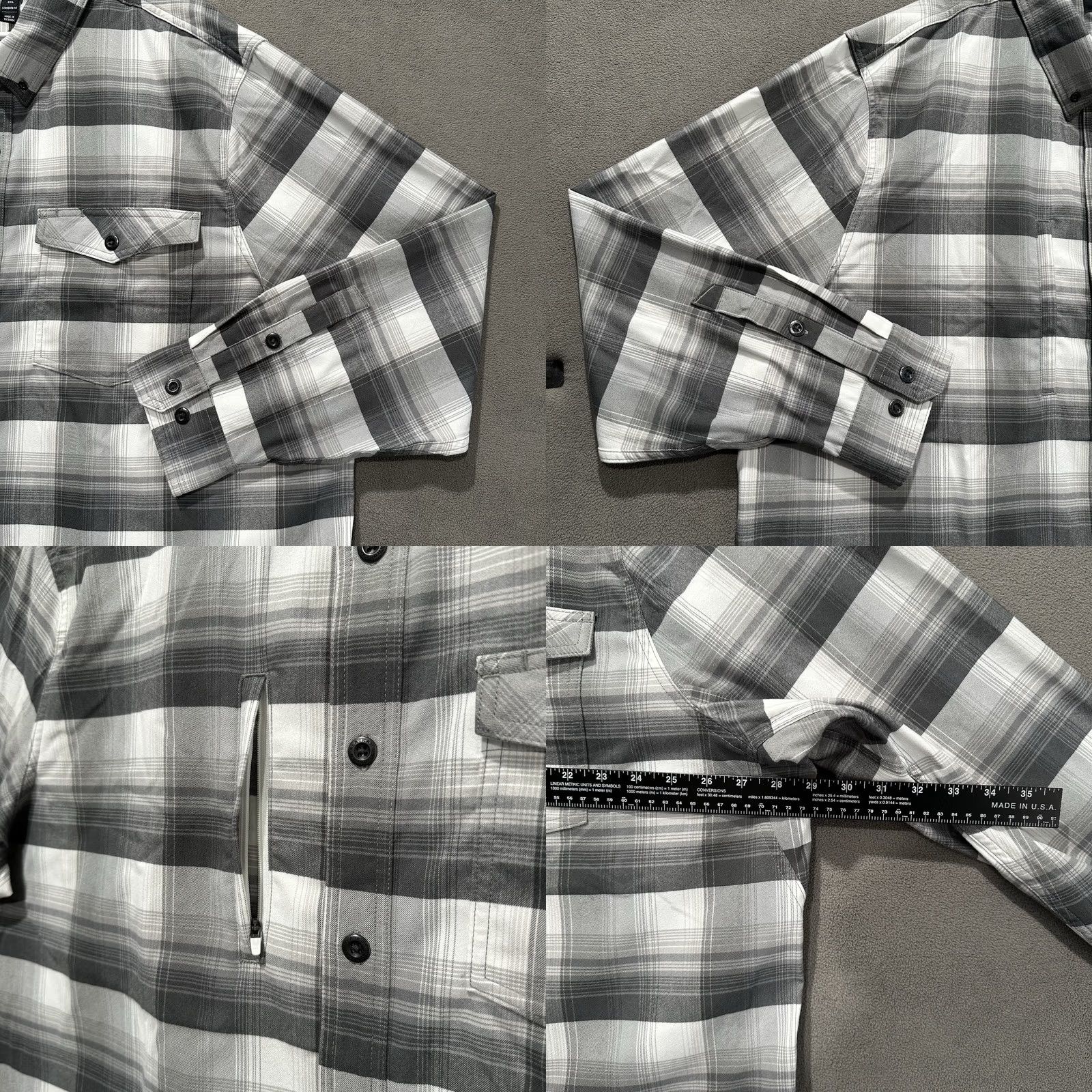 Vintage Alaskan Hardgear Shirt Mens 3XL Gray Plaid Standard Fit Boars Nest Plaid Flannel Size US XXL / EU 58 / 5 - 8 Thumbnail