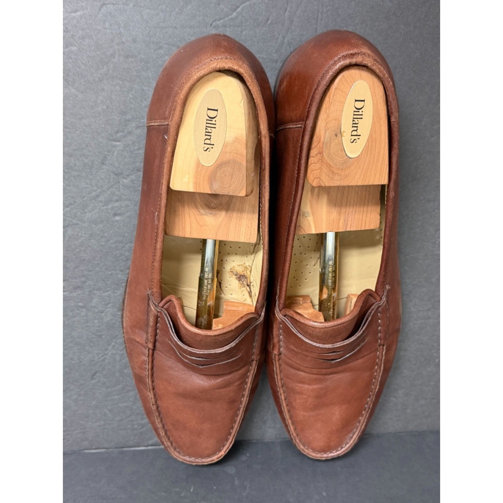 Santoni SANTONI Casual Leather Loafer Slip-On Shoes Men US 12 D $599 Size US 12 / EU 45 - 8 Thumbnail