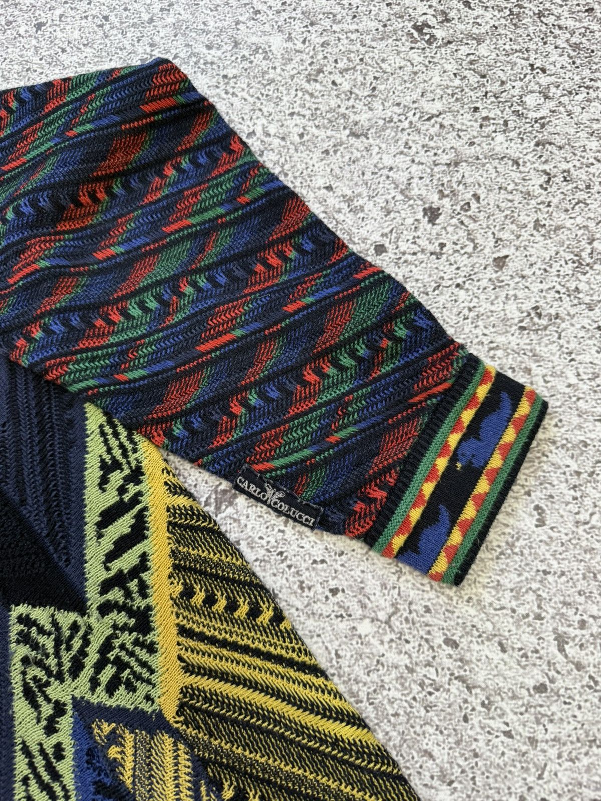 Carlo Colucci × Designer × Japanese Brand Vintage 1990’s Carlo Colucci Japanese Sweater Coogi Style Size US XL / EU 56 / 4 - 10 Thumbnail