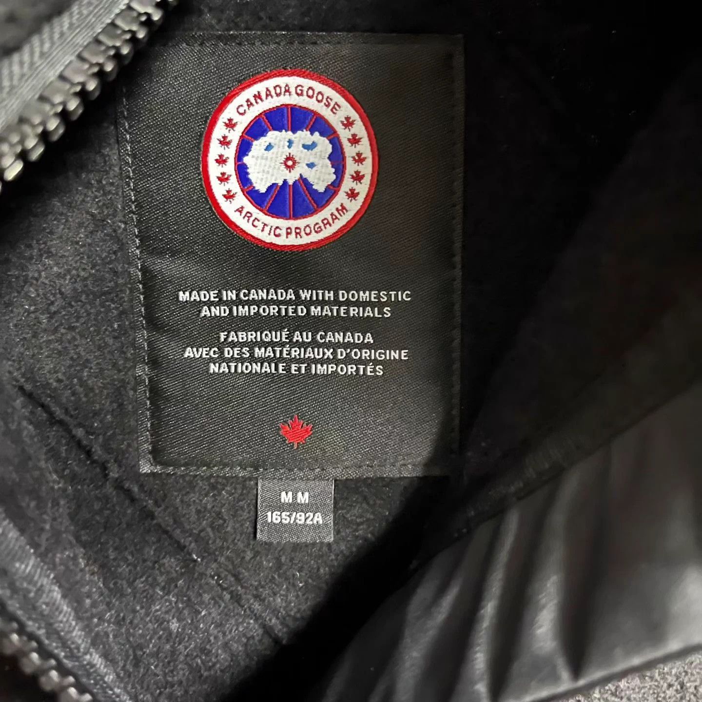 Canada Goose Canada Goose Black Logo Stand Collar Zipper Down M Size US M / EU 48-50 / 2 - 3 Thumbnail