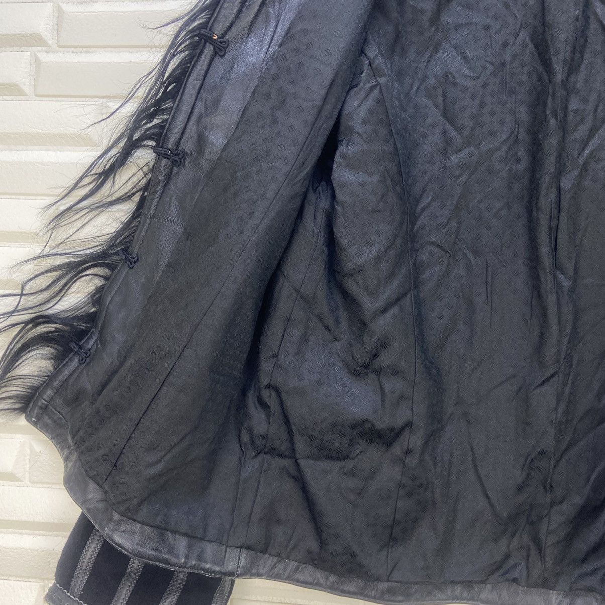 Japanese Brand Japanese Brand Blue Fox Fur Lamb Leather Wool Coat Size M / US 6-8 / IT 42-44 - 20 Thumbnail