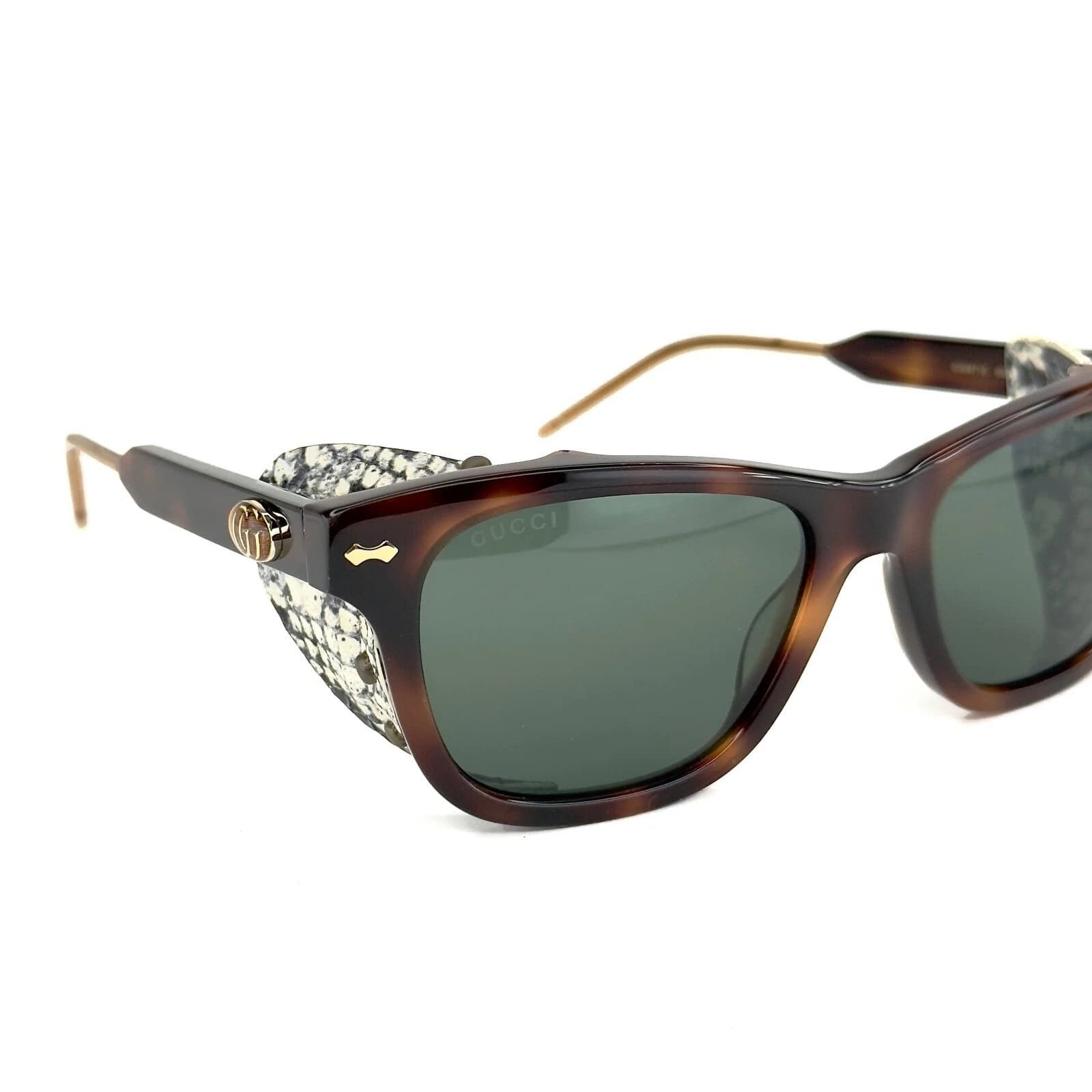 Gucci GUCCI GG0671S Guilloché 0671 Brown Blinker Sunglasses 002 Size ONE SIZE - 5 Thumbnail