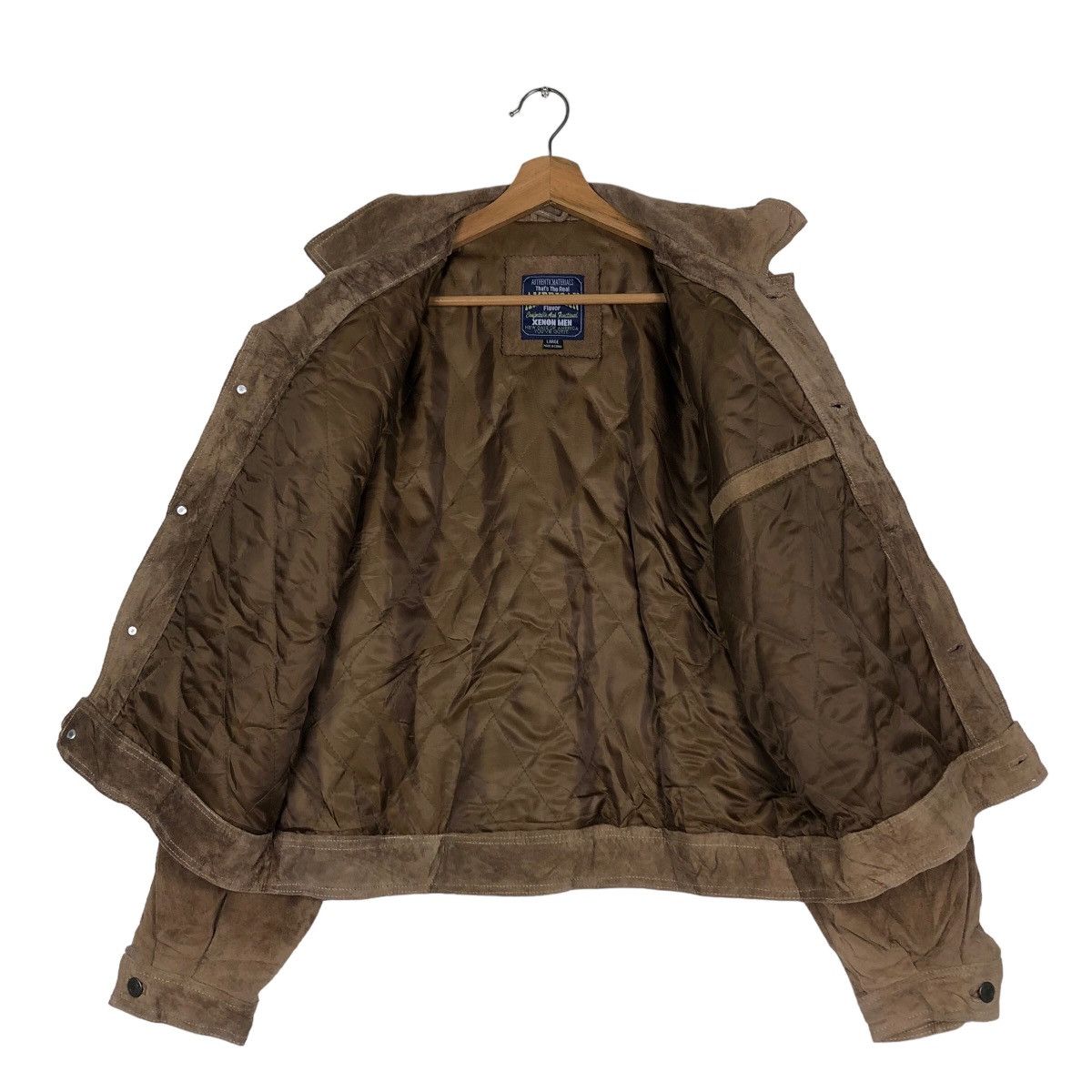 Japanese Brand VINTAGE BIKER LEATHER JACKET TRUCKER XENON MAN ISSEY MIYAKE Size US L / EU 52-54 / 3 - 13 Thumbnail