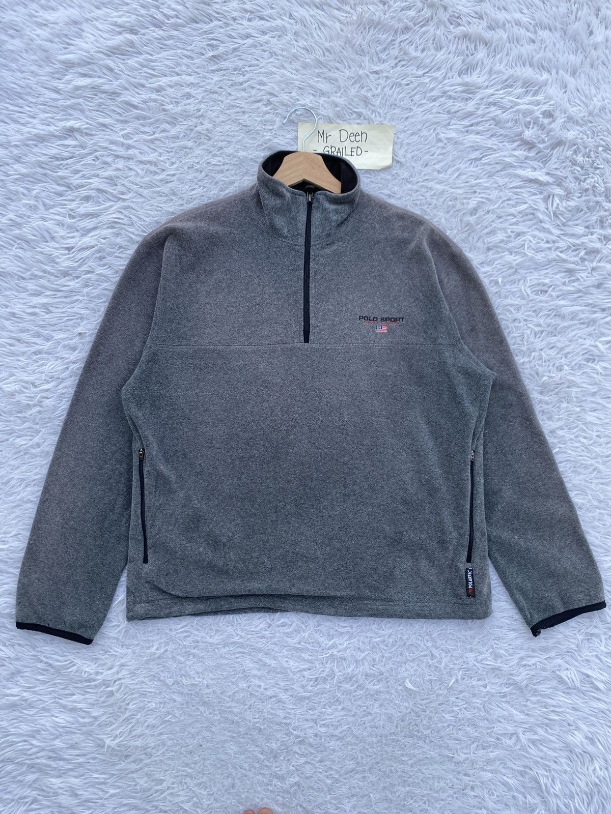Polo Ralph Lauren Rare Vintage Polo Sport Ralph Lauren Fleece Sweater Size US L / EU 52-54 / 3 - 3 Thumbnail