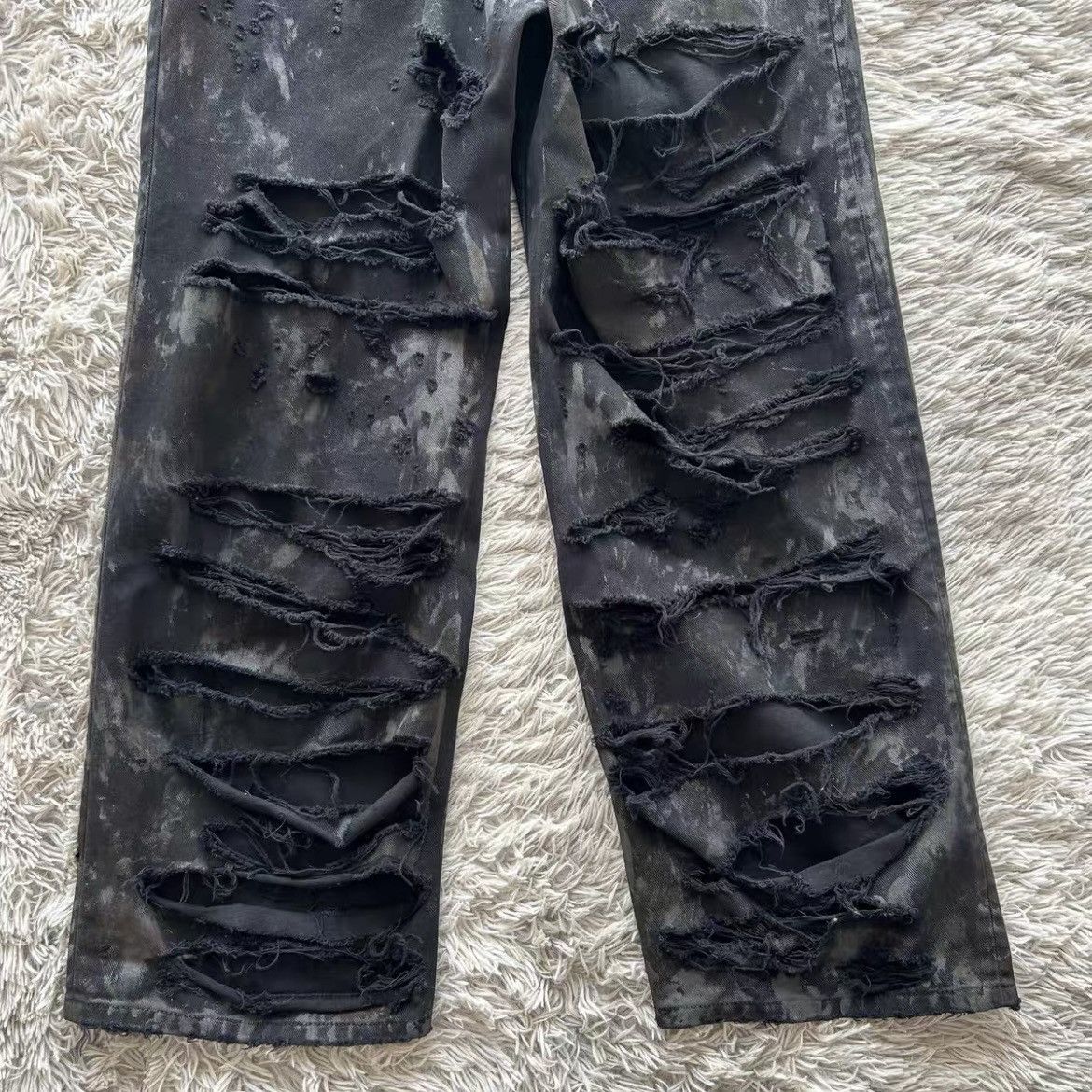 Balenciaga Balenciaga Mud Destroy Denim Size US 32 / EU 48 - 3 Thumbnail