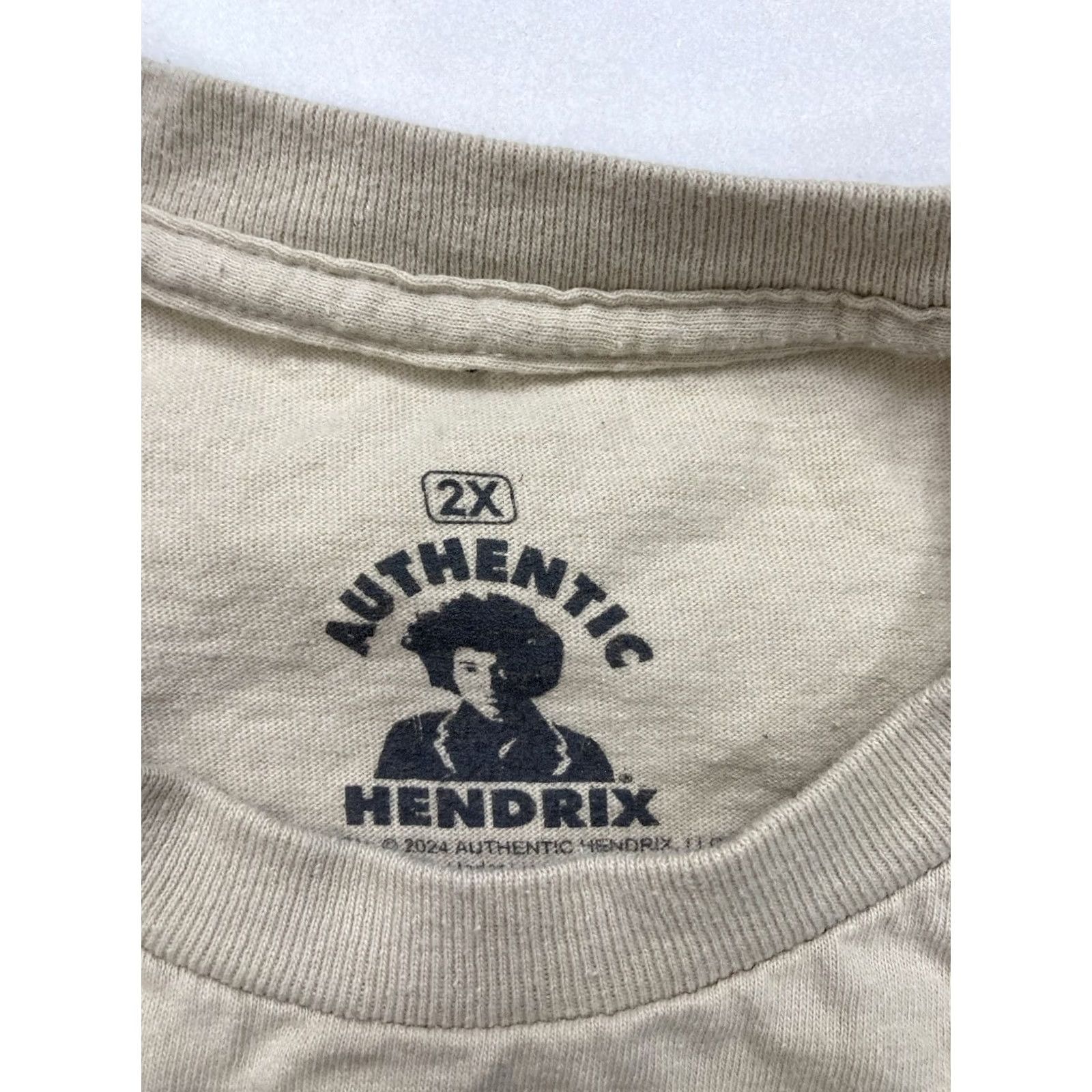 Vintage VINTAGE Jimi Hendrix Graphic T-shirt Men XXL Beige Short Sleeve Music Size US XXL / EU 58 / 5 - 5 Thumbnail