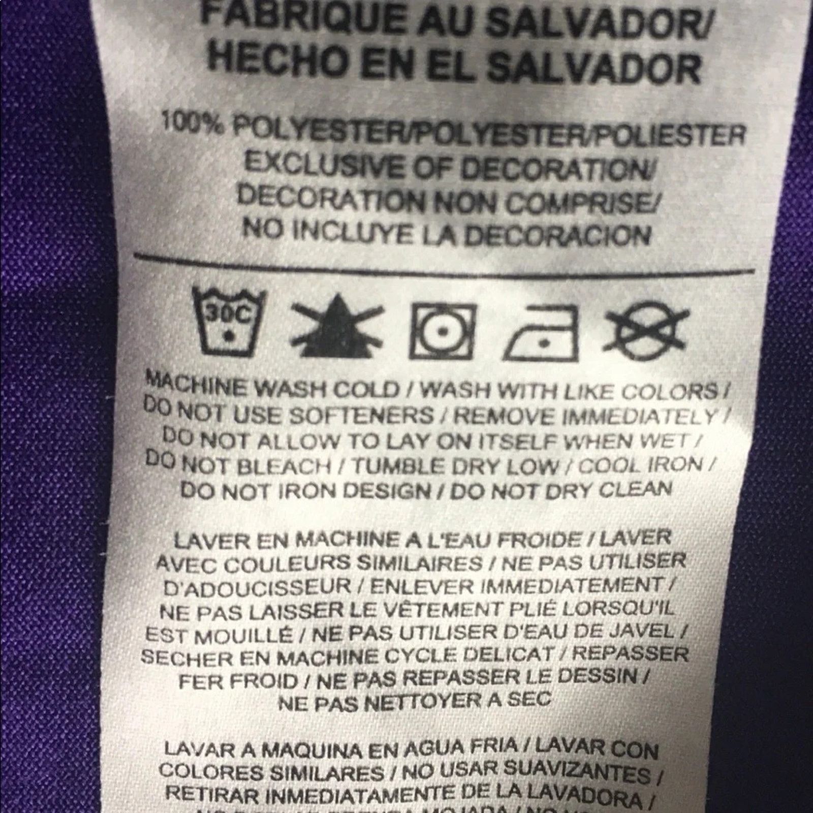 Nike Nike Dri-fit purple shirt with Nike swoosh on the front sz L Size L / US 10 / IT 46 - 5 Thumbnail