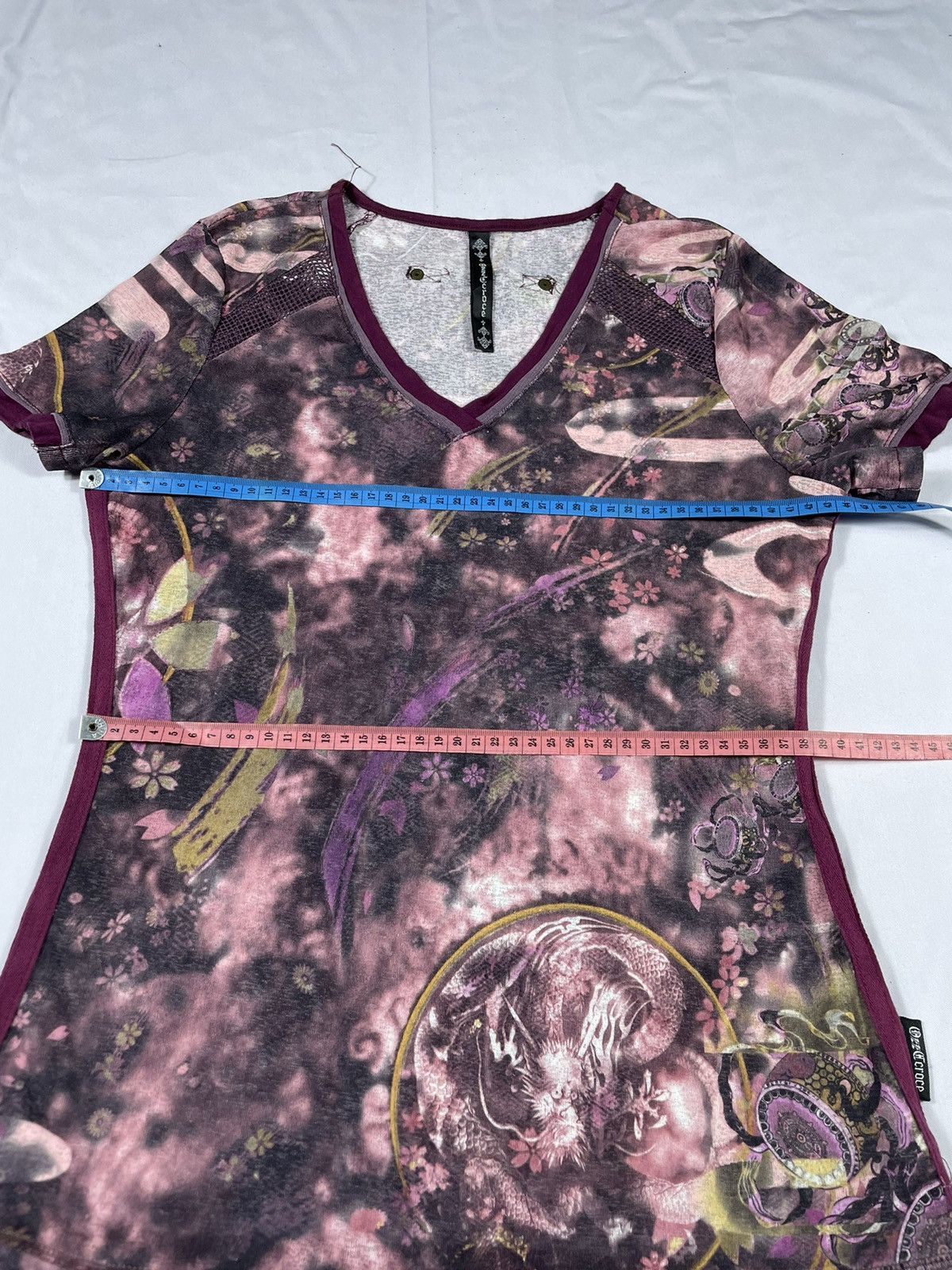 Japanese Brand × Vintage Lasies JPG Inspired Ozz Croce Dragon Art Kendall Jenner Size S / US 4 / IT 40 - 8 Thumbnail