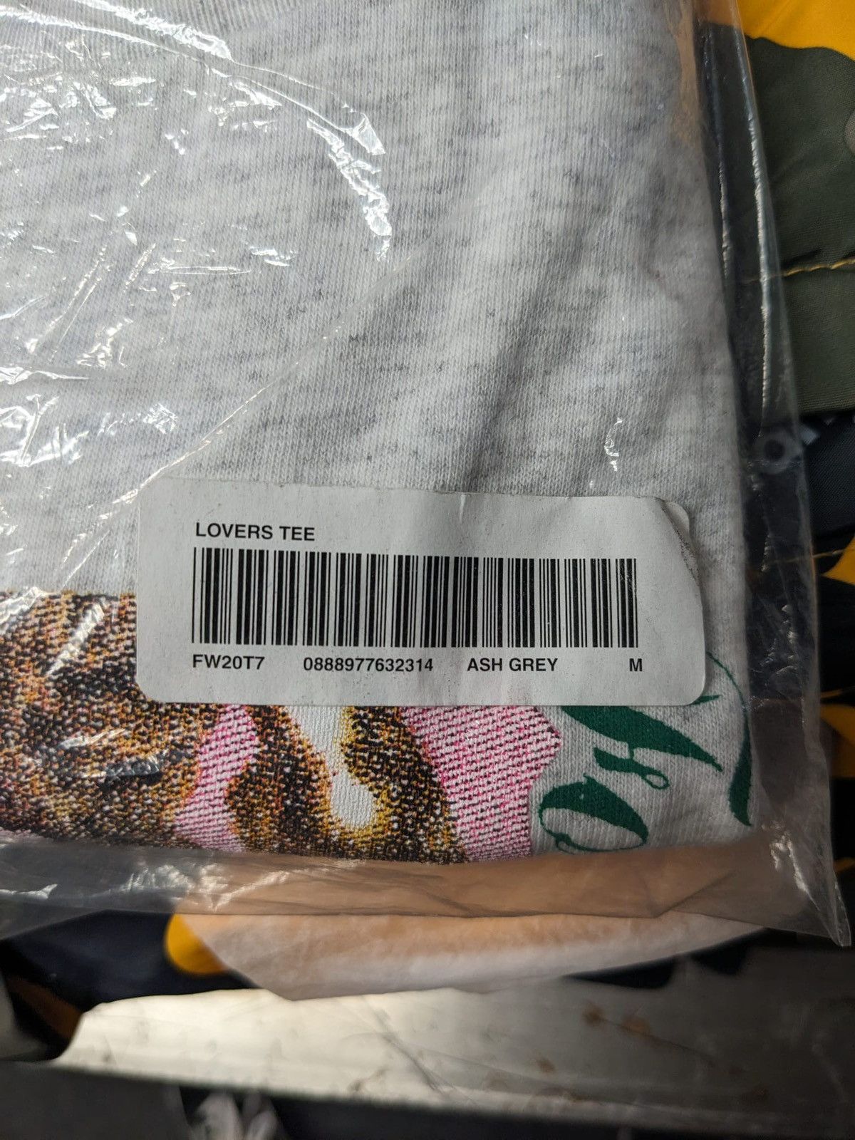 Supreme FW20 SUPREME LOVERS TEE ASH GREY T-SHIRT M Size US M / EU 48-50 / 2 - 3 Thumbnail