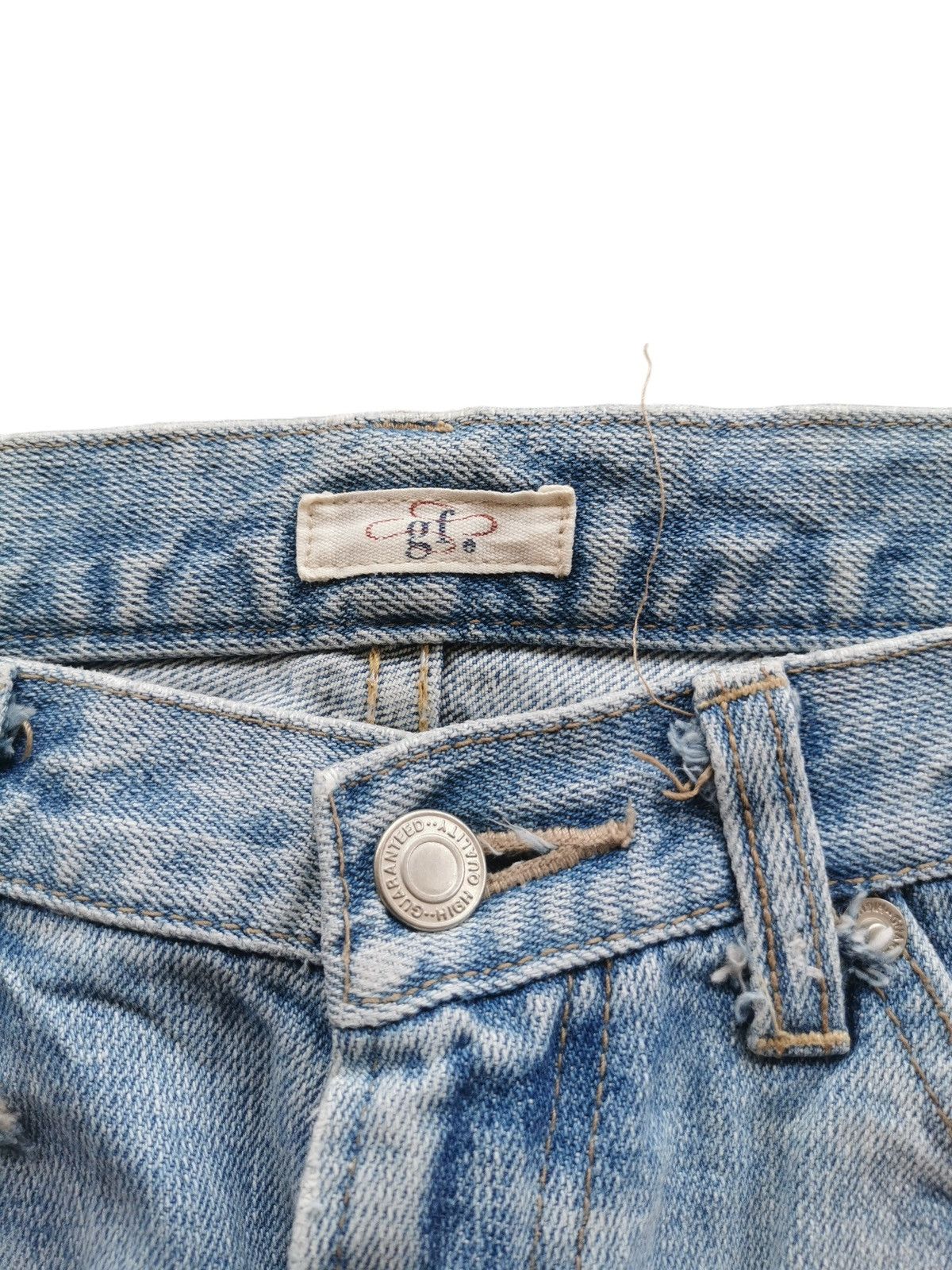 Japanese Brand Distressed Denim Jeans Size US 33 - 5 Thumbnail