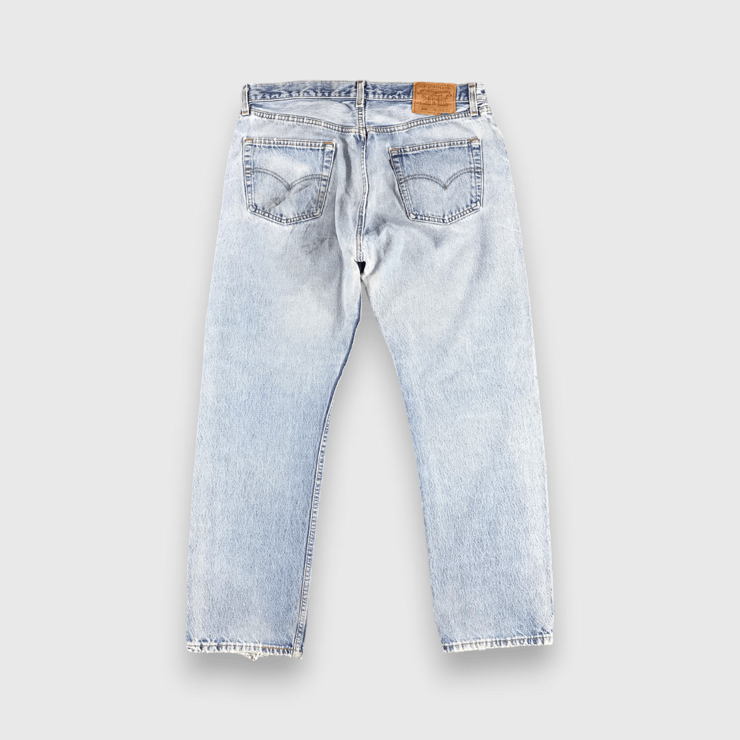Levi's 90s Vintage Light Wash Levis 501 Jeans-J1501 Size US 35 - 2 Thumbnail