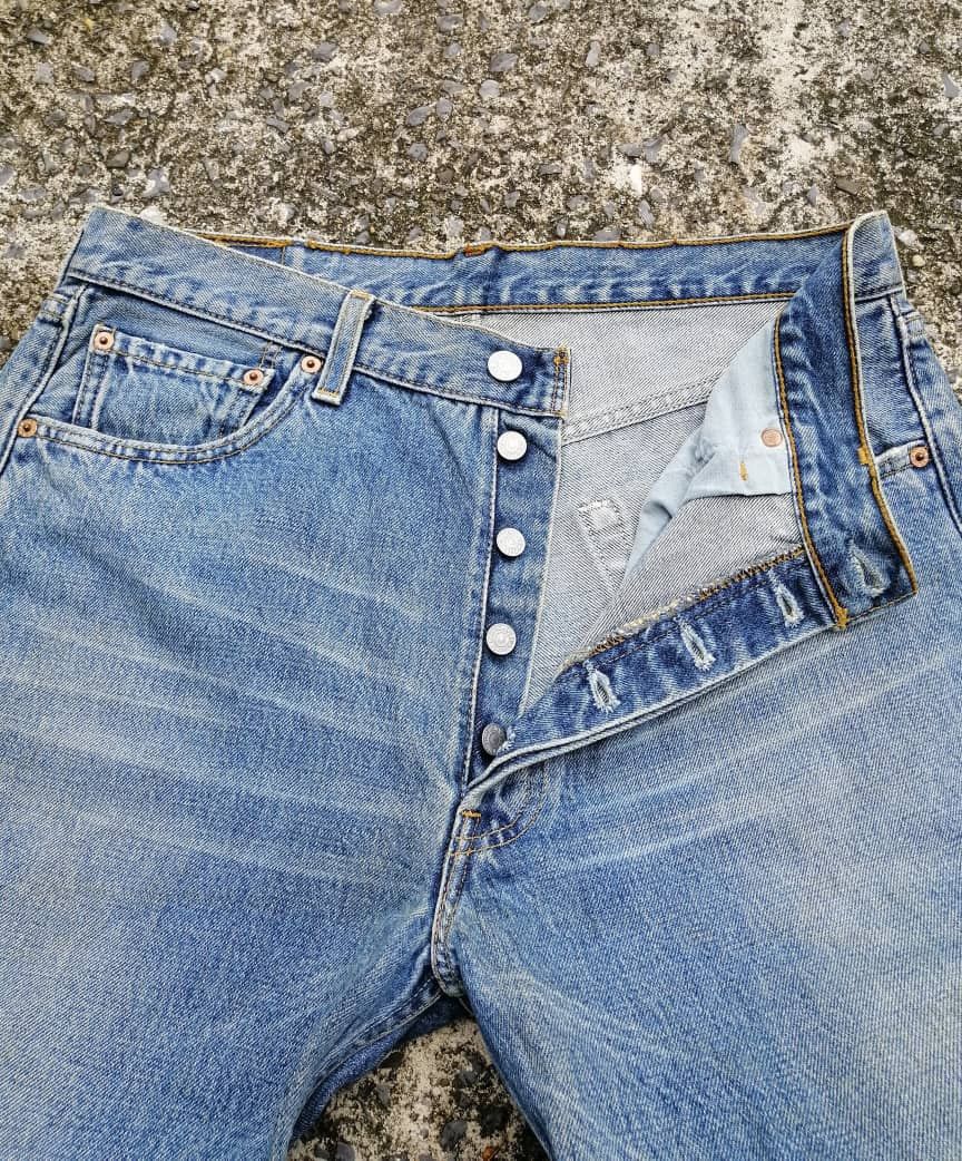Levi's × Levi's Vintage Clothing Levi's Strauss 553 Fly Button Denim Jeans Size US 33 - 6 Thumbnail
