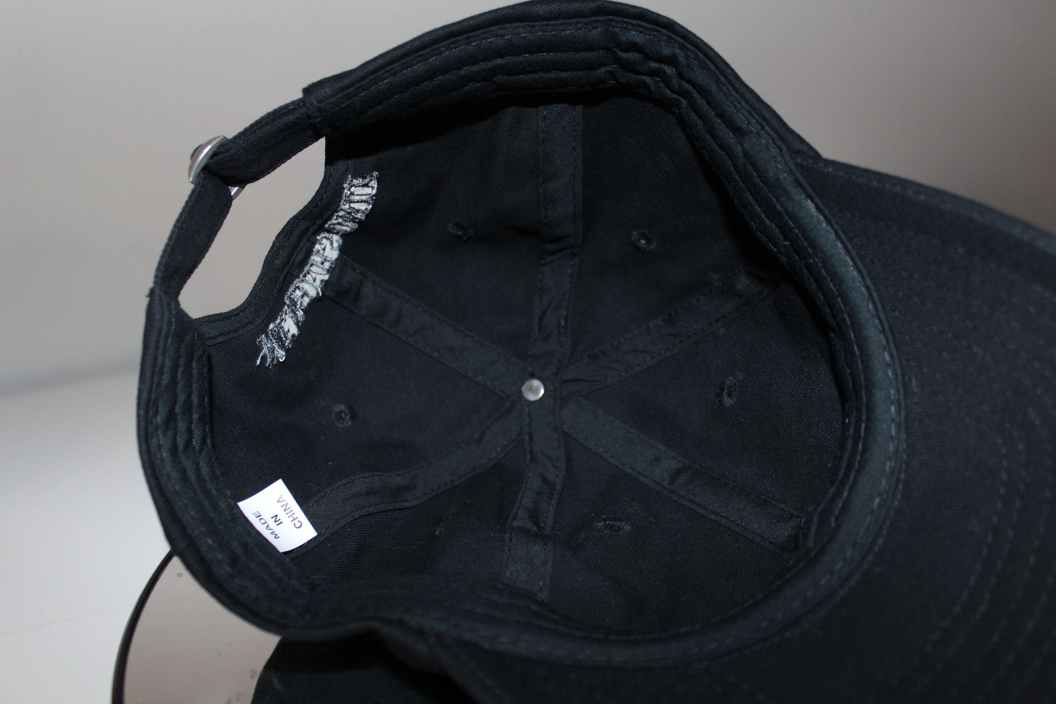Members Only Members Only Baseball Cap Hat White Lettering Black Size ONE SIZE - 5 Thumbnail