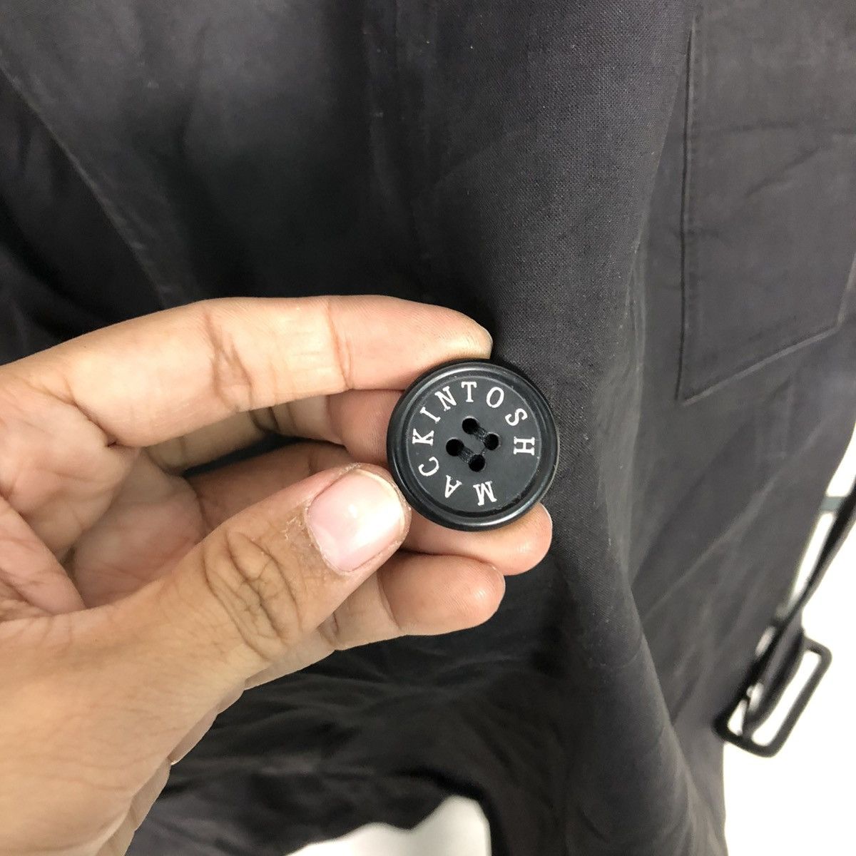 Mackintosh 🔥VINTAGE LONG JACKET WAX DESIGN RICH BLACK MACKINTOSH Size US M / EU 48-50 / 2 - 17 Thumbnail