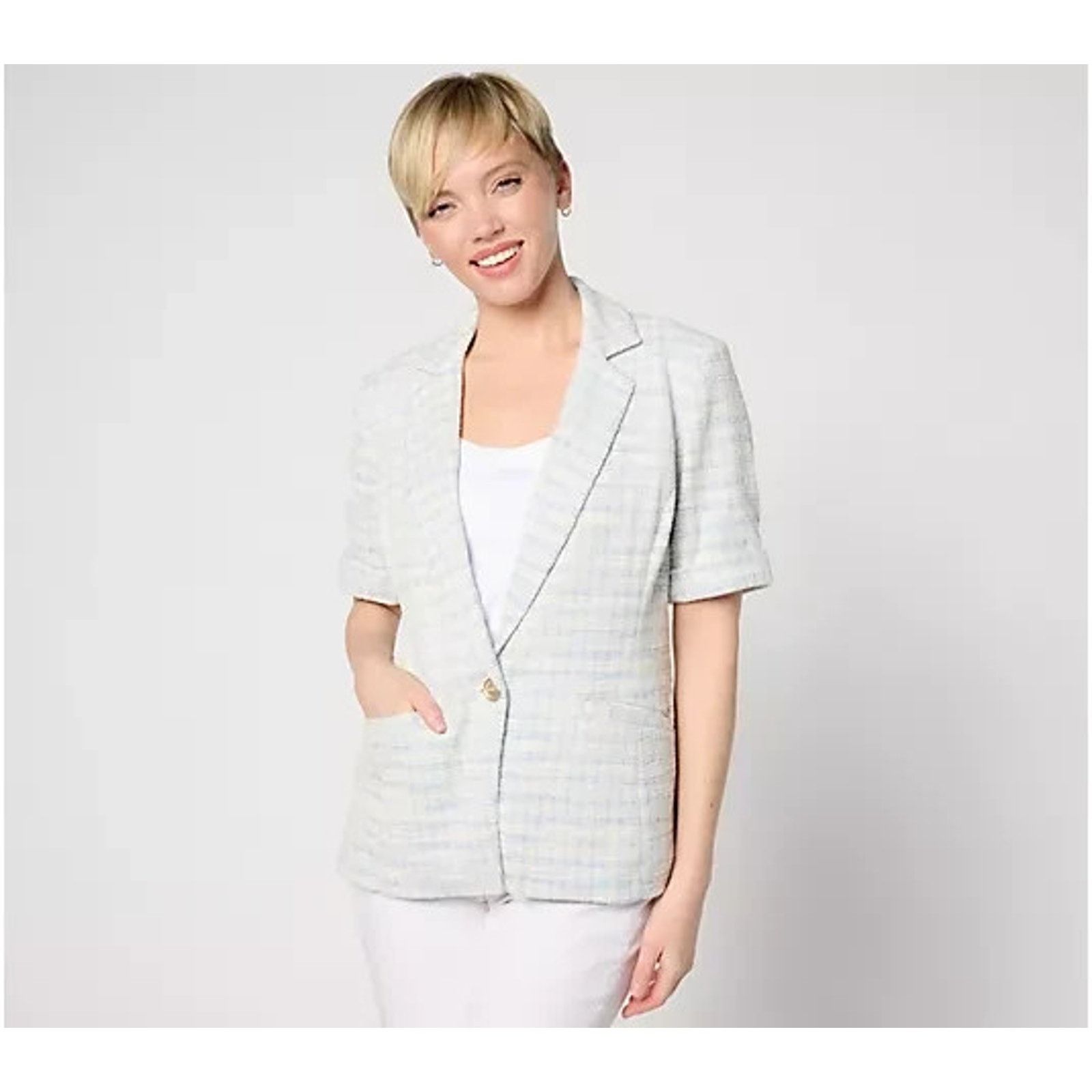 & Other Stories GRAVER Susan Grave Sleeve Blazer Wind Blue XS A644499 Size XS / US 0-2 / IT 36-38 - 1 Thumbnail