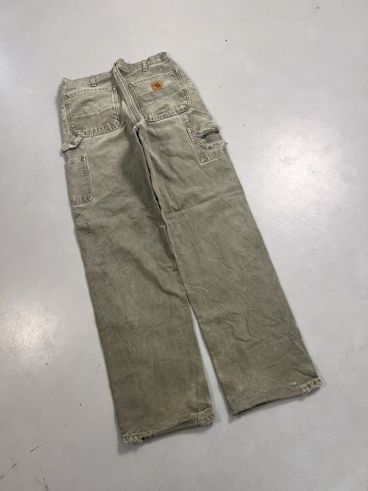 Carhartt Rare Vintage Carhartt B111 MOS blanket line carpenter denim Size US 33 - 8 Thumbnail