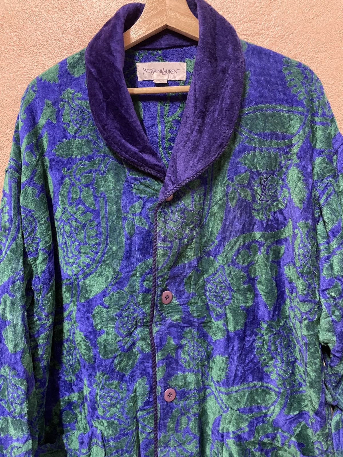 Designer × Yves Saint Laurent Yves Saint Laurent YSL Bathrobe Multicolor Floral Native Size US L / EU 52-54 / 3 - 8 Thumbnail