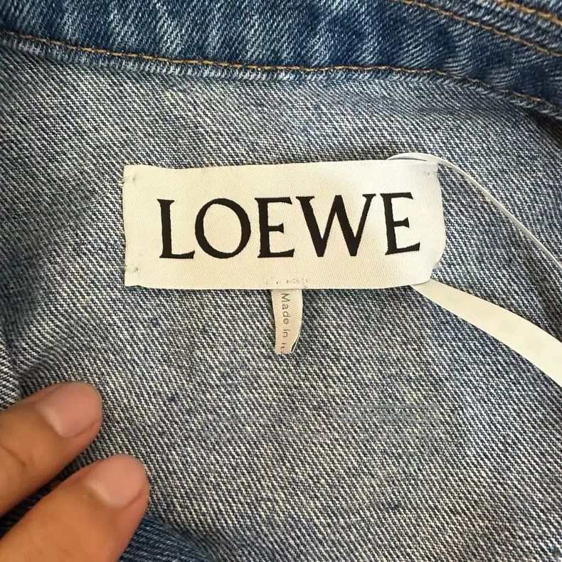 Loewe Loewe Denim Jacket with Leather Label Pockets Size XXS / US 00 / IT 34 - 3 Thumbnail