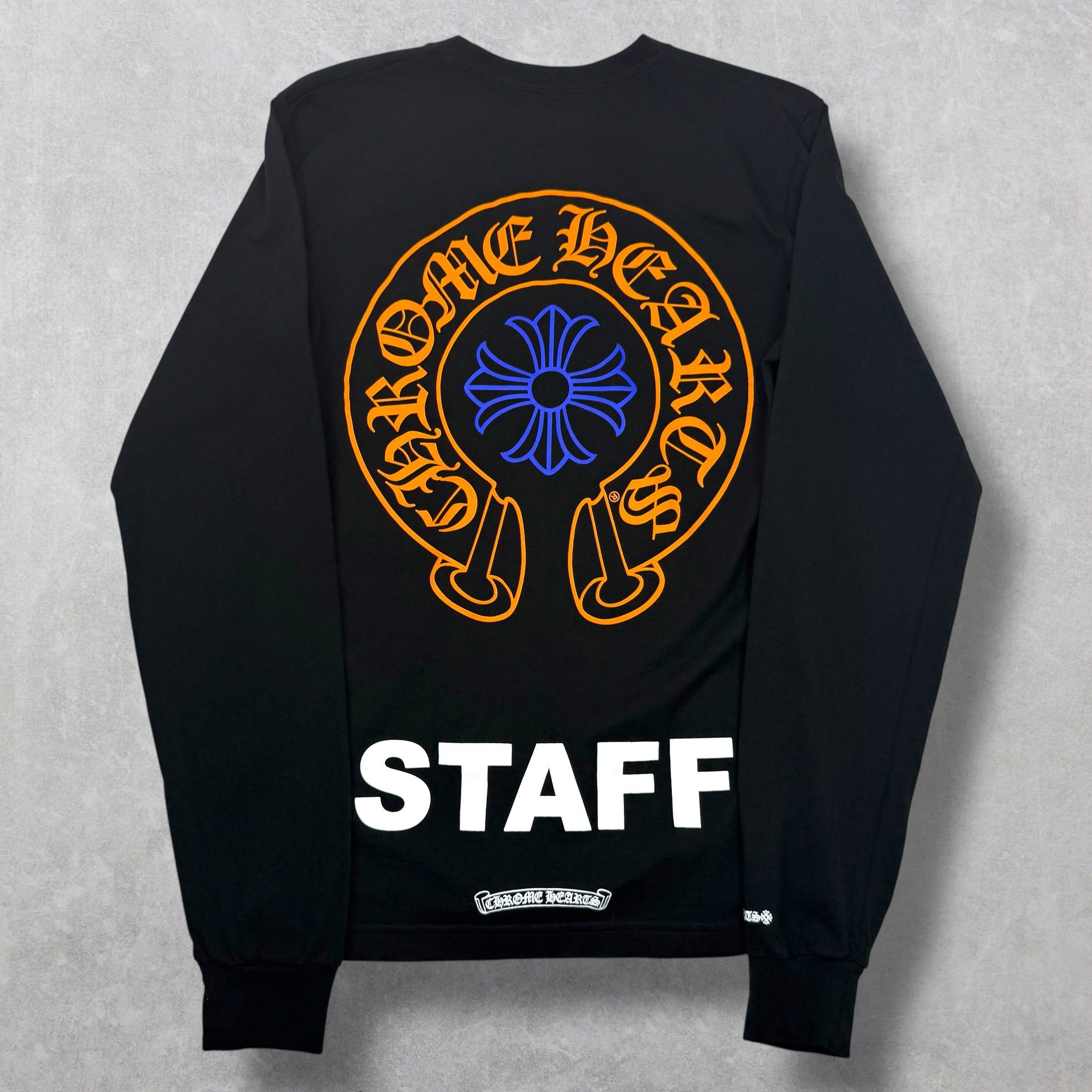 Chrome Hearts Chrome Hearts Orange/Blue Horseshoe Staff L/S M Size US M / EU 48-50 / 2 - 1 Thumbnail
