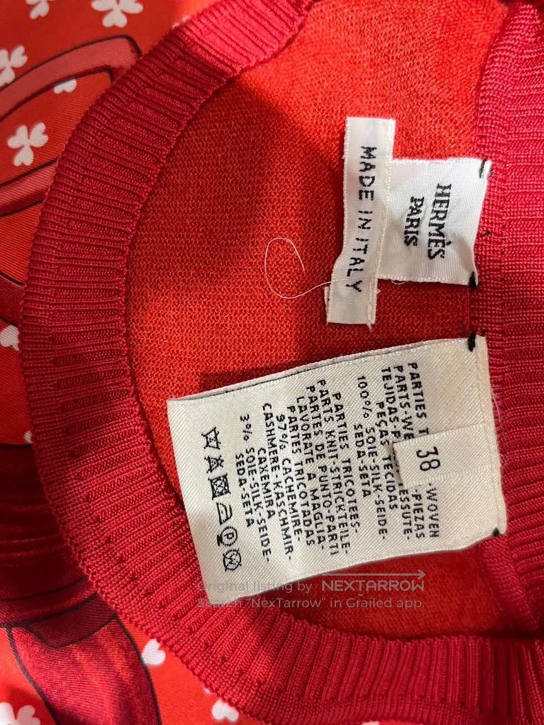 Hermes Hermes Silk mixed knit top Size XS / US 0-2 / IT 36-38 - 3 Thumbnail