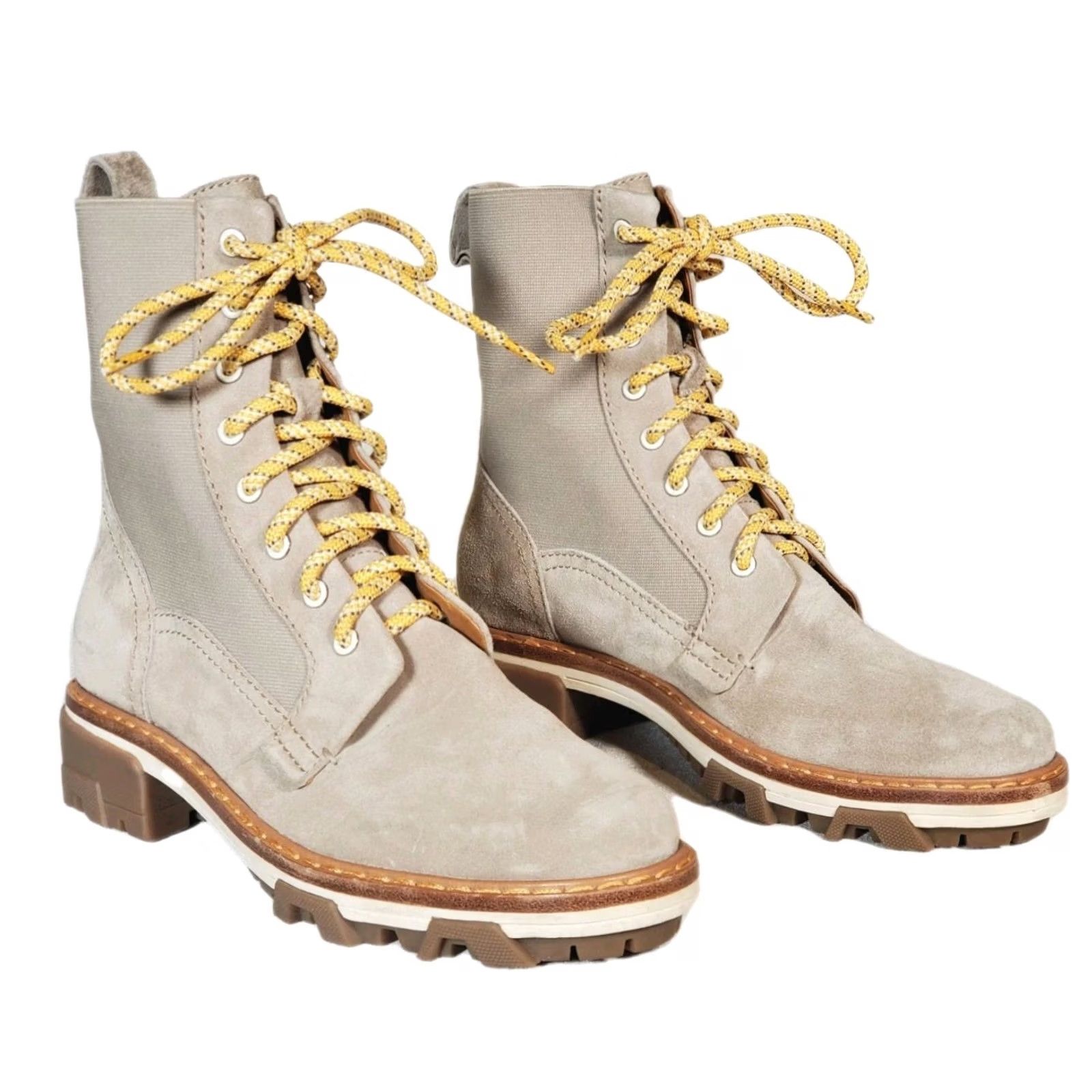 Rag & Bone Rag & Bone New York Shiloh Combat Boots Light Sand Suede Women's US 9 Beige Leather Lining - Suede Combat Boots, Rag & Bone Women, Light Sand, 9 Size US 9 / IT 39 - 3 Thumbnail