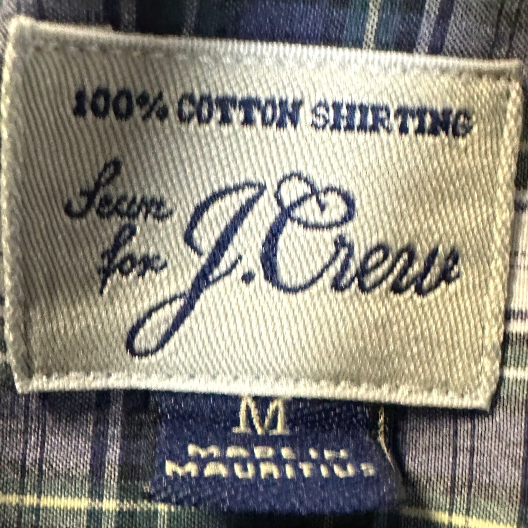 J.Crew J.CREW Shirt Button-Down Mens Medium Blue Slim Plaid Cotton Pocket Long Sleeve Size US M / EU 48-50 / 2 - 5 Thumbnail