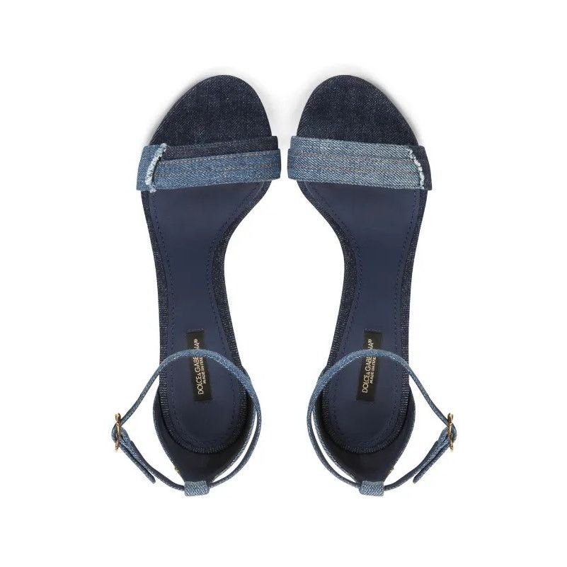Dolce & Gabbana Dolce&Gabbana 105mm DG Heel Patchwork Sandals sz. 39 EU Size US 9 / IT 39 - 4 Thumbnail