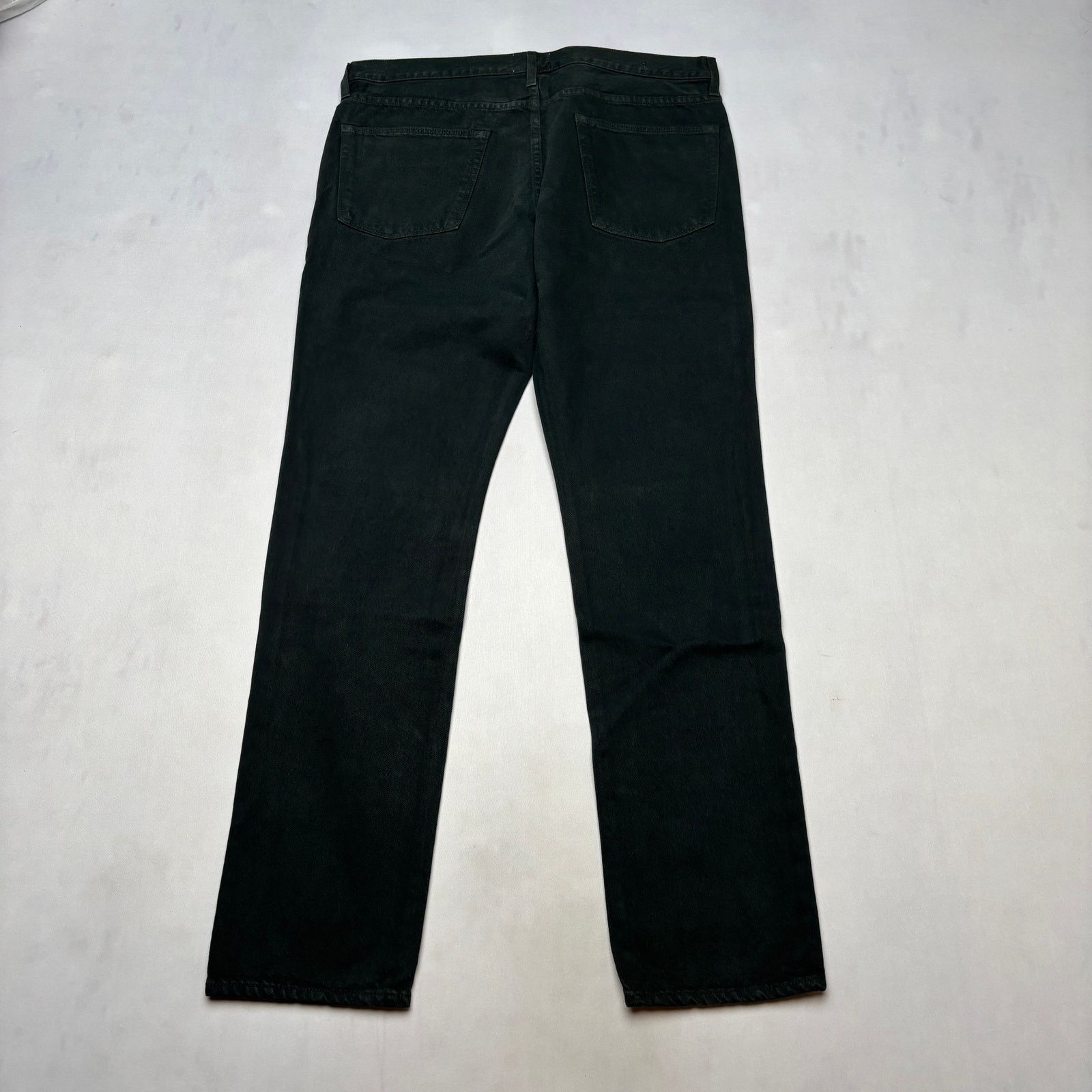 Sid Mashburn $195 Sid Mashburn Straight Leg Jeans Men's 32x30 Black Denim Size US 32 / EU 48 - 2 Thumbnail