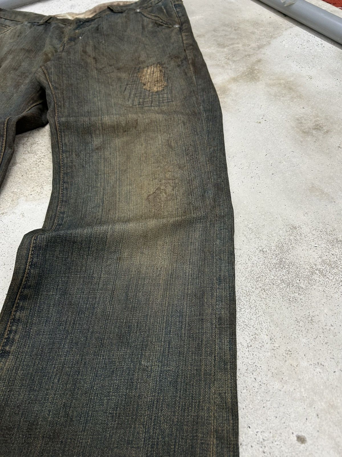 Hysteric Glamour Vintage R/H Baggy Flare Mud Washed Dirty Distressed Uruboro Size US 31 - 4 Thumbnail