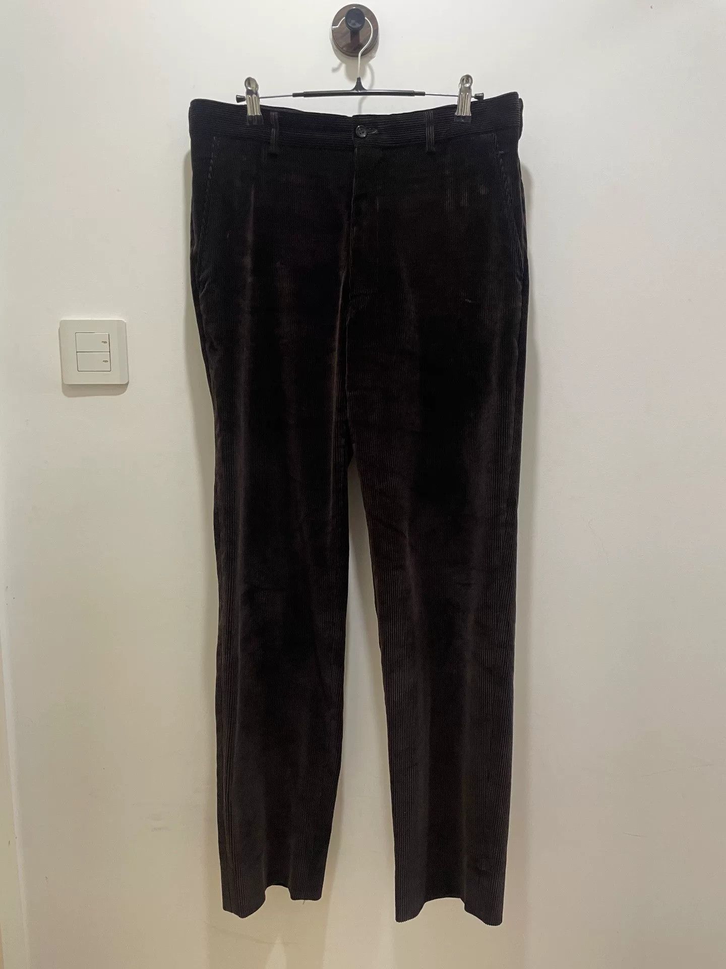 Comme des Garcons brown corduroy straight-leg suit pants Size US 38 / EU 54 - 1 Thumbnail