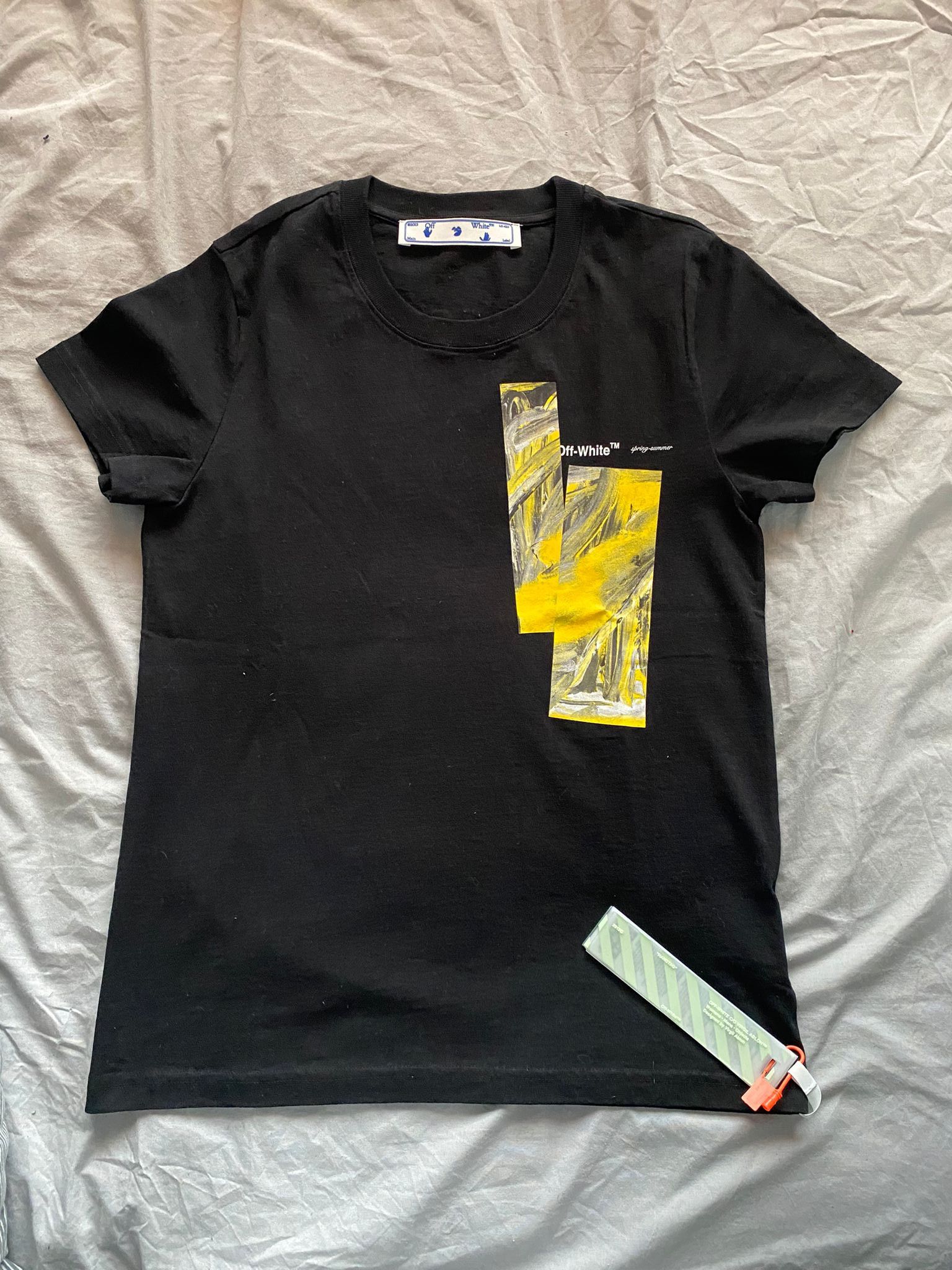 image of Off White Off-White 'woman' Black Tee , Women's (Size Small)