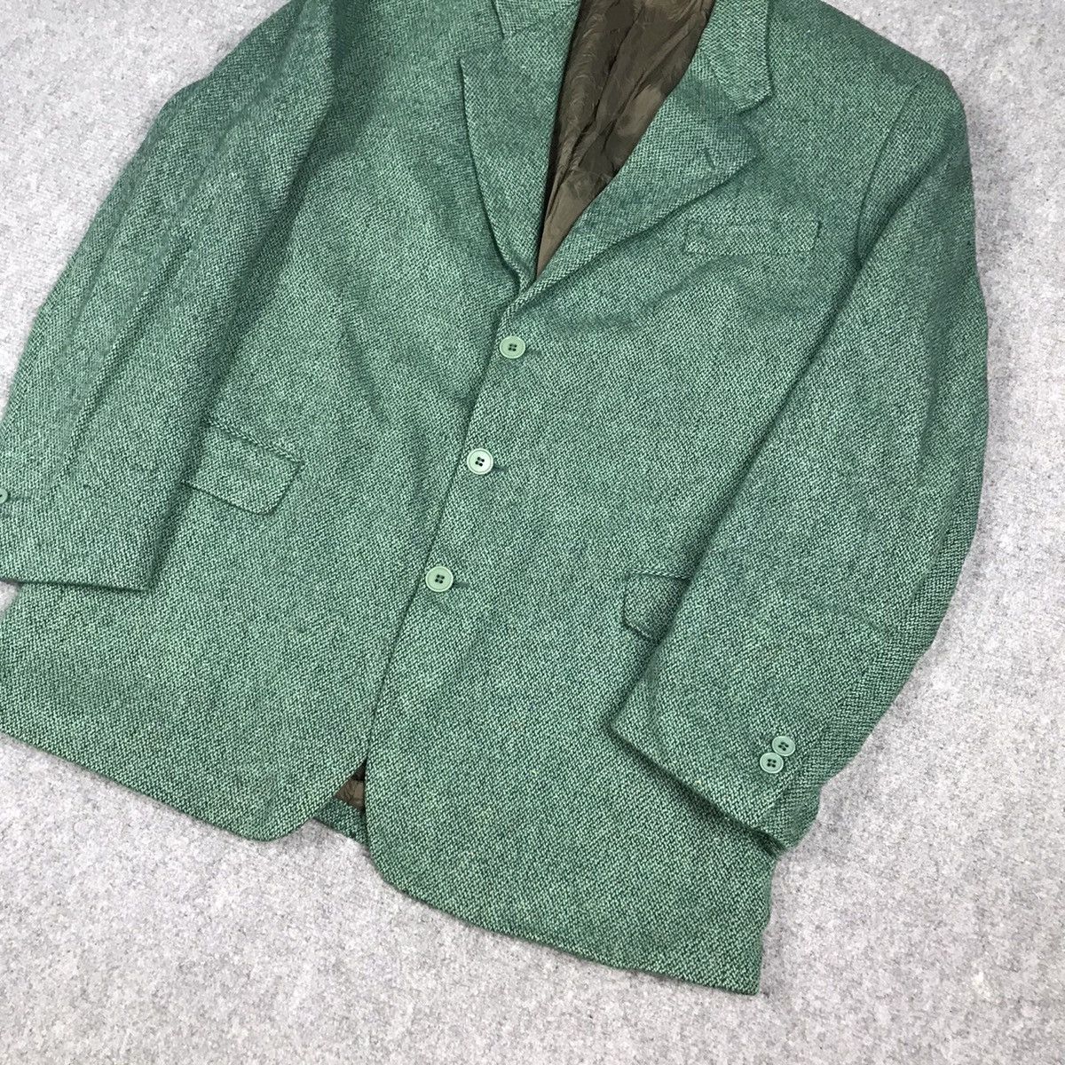 Yves Saint Laurent YVESSANINTLAURANT YSL WOOL GREEN BLAZER JACKET Size US M / EU 48-50 / 2 - 5 Thumbnail