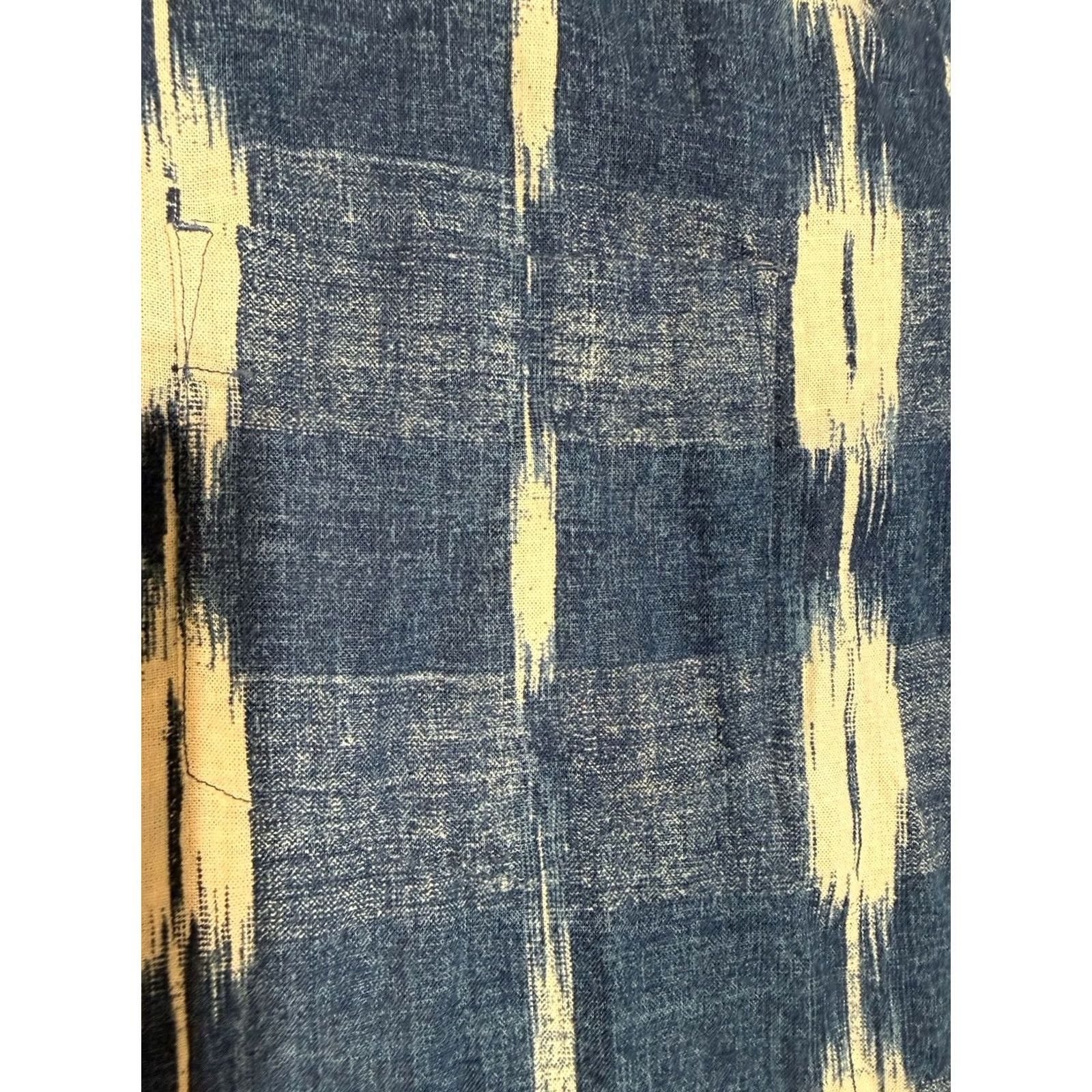 Linea Line Of Trade Shirt Men Medium Blue Hawaiian Linen Blend Loop Collar Camp Size US M / EU 48-50 / 2 - 3 Thumbnail