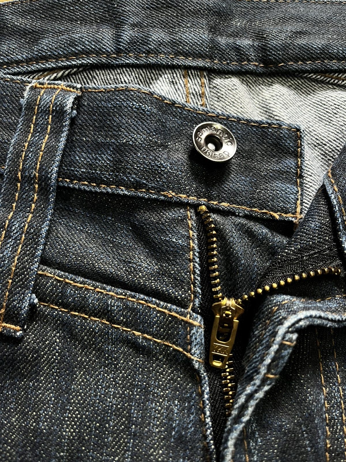 Le Grande Bleu (L.G.B.) Vintage Semantic design flare jeans if six was nine Size US 32 / EU 48 - 7 Thumbnail