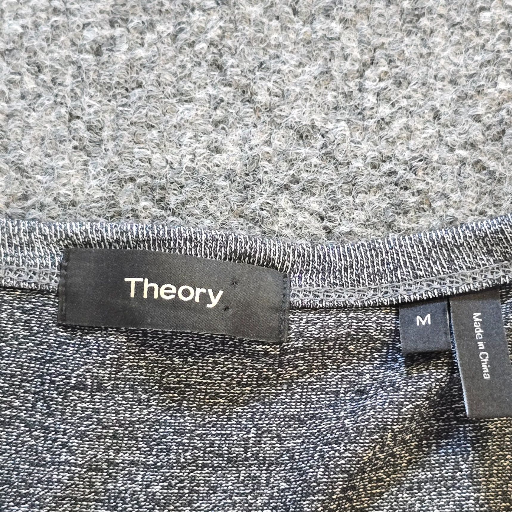 Theory Theory Shirt Mens Medium Gray Henley Long Sleeve Stretch Casual Capsule Shirt Size US M / EU 48-50 / 2 - 4 Thumbnail