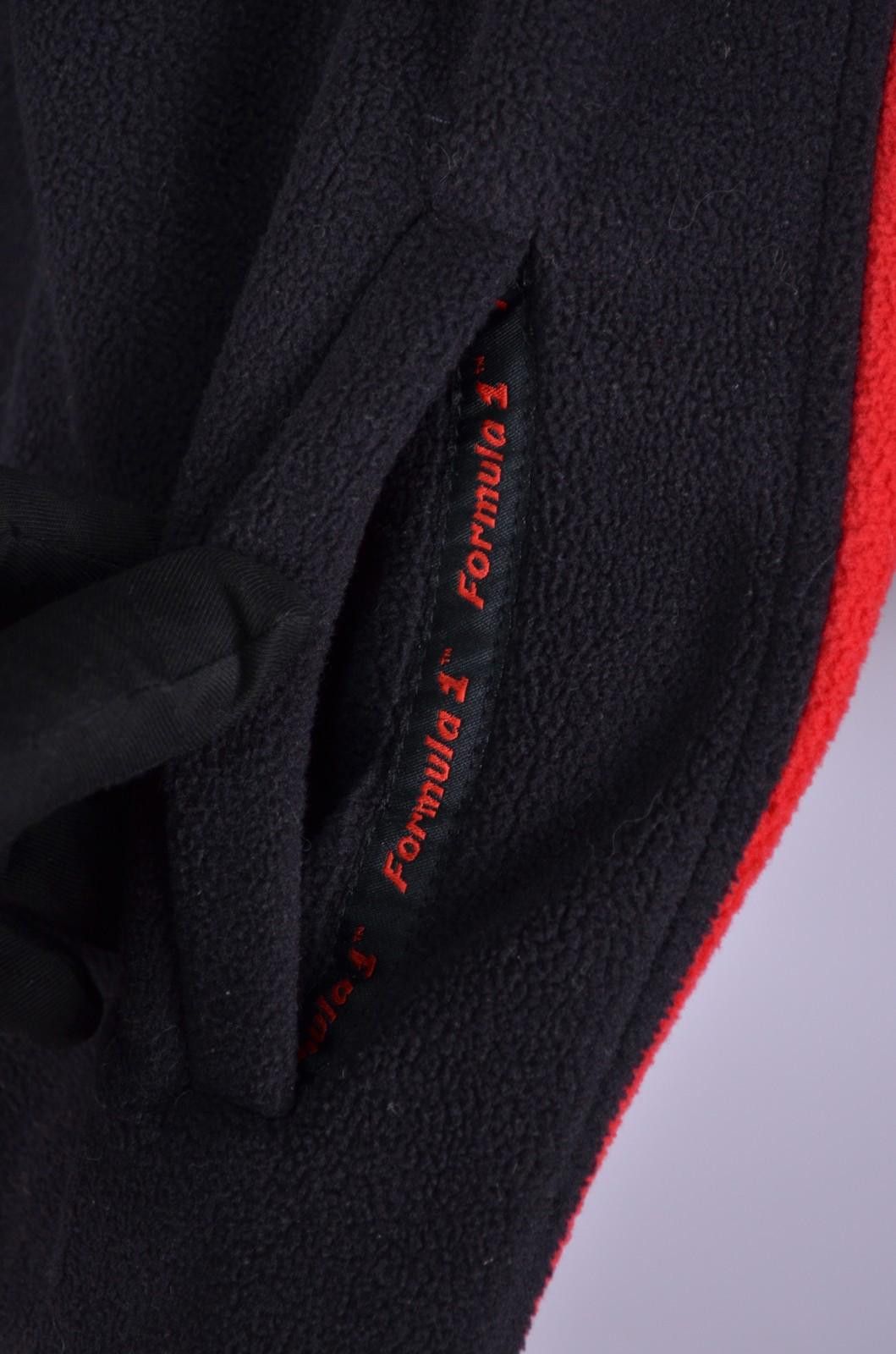 Formula 1 Mens Formula 1 1/4 Zip Black/Red Fleece Embroided Logo Sz L Size US L / EU 52-54 / 3 - 7 Thumbnail