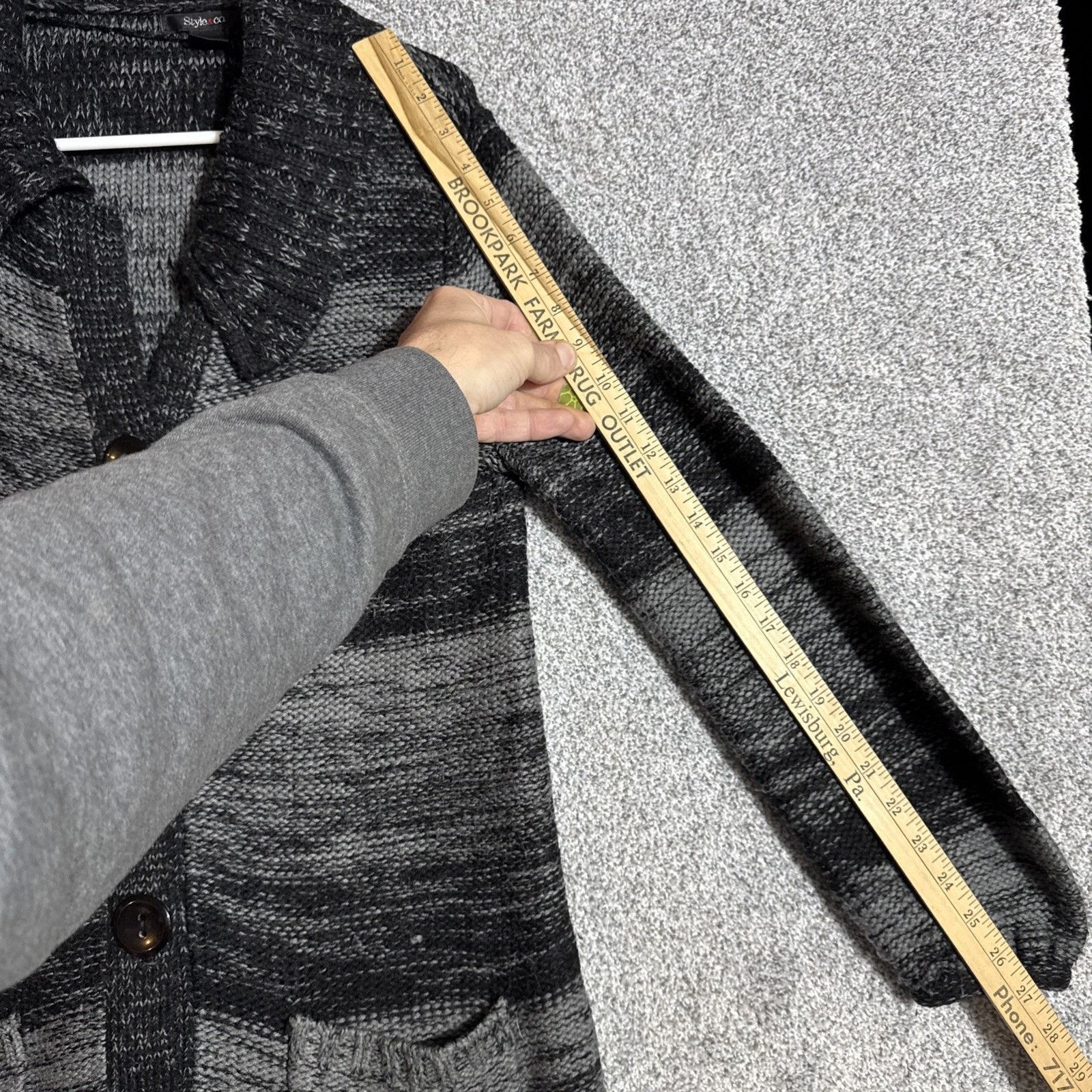 Other Lagenlook Knit Cardigan Sweater Womens M Witchy Grandpacore Size M / US 6-8 / IT 42-44 - 4 Thumbnail