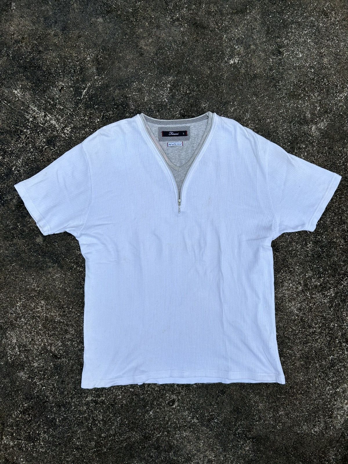 image of 20471120 x Beauty Beast Japanese Foravi White Shirt, Men's (Size Large)