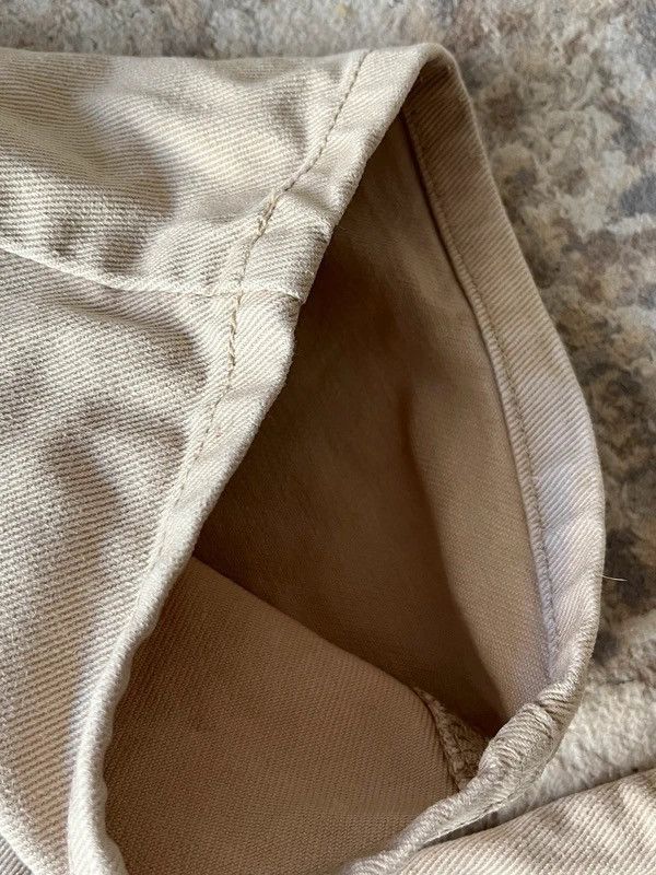 Other The World Sz W 36 L 32 Denim Jeans Beige Baggy Vintage 90s Size US 36 / EU 52 - 12 Thumbnail