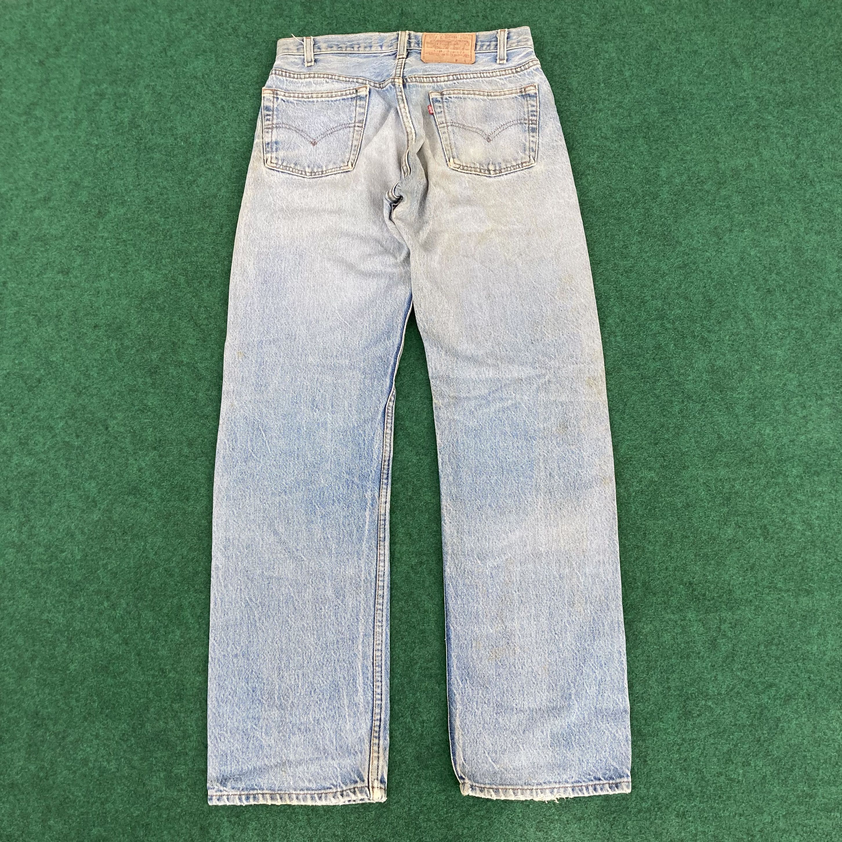 Levi's × Vintage 29x30.5 Vtg Levis 501 Distressed Destroy Ripped Grunge Jeans Size US 29 - 18 Thumbnail