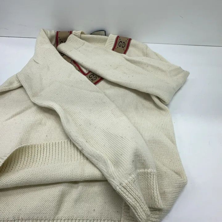 Gucci Gucci Gucci V-Neck Logo Long Sleeve Sweater -2506 Size US S / EU 44-46 / 1 - 6 Thumbnail