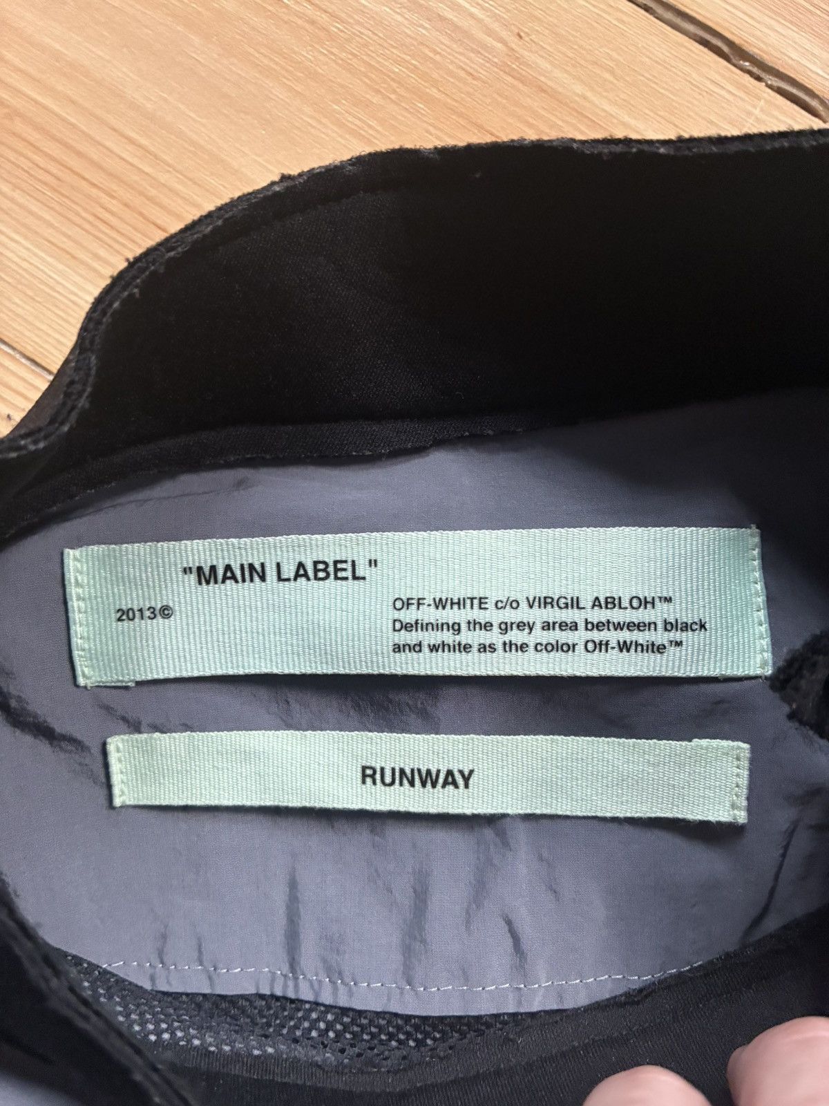 Off-White Grey Mesh Pocket Anorak Jacket