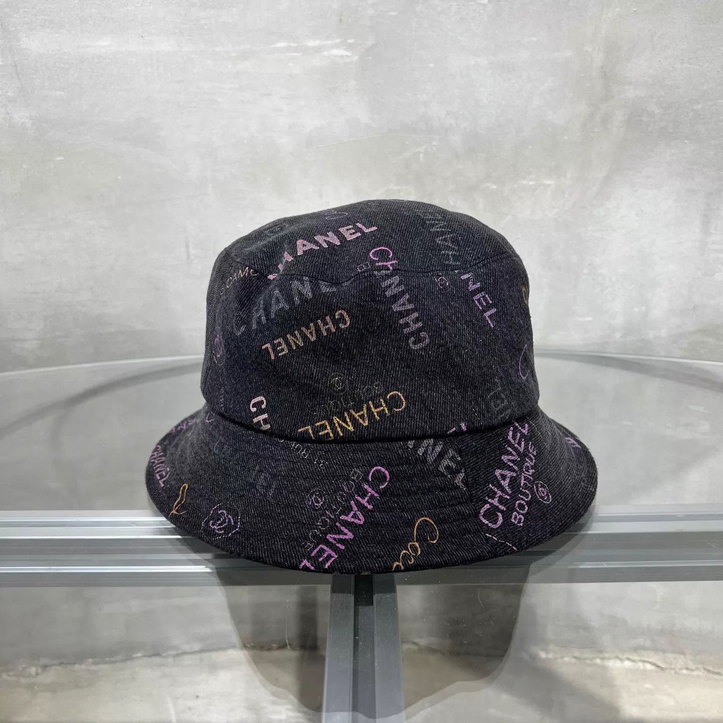 Chanel CHANEL all over print distressed fisherman hat M Size ONE SIZE - 1 Thumbnail