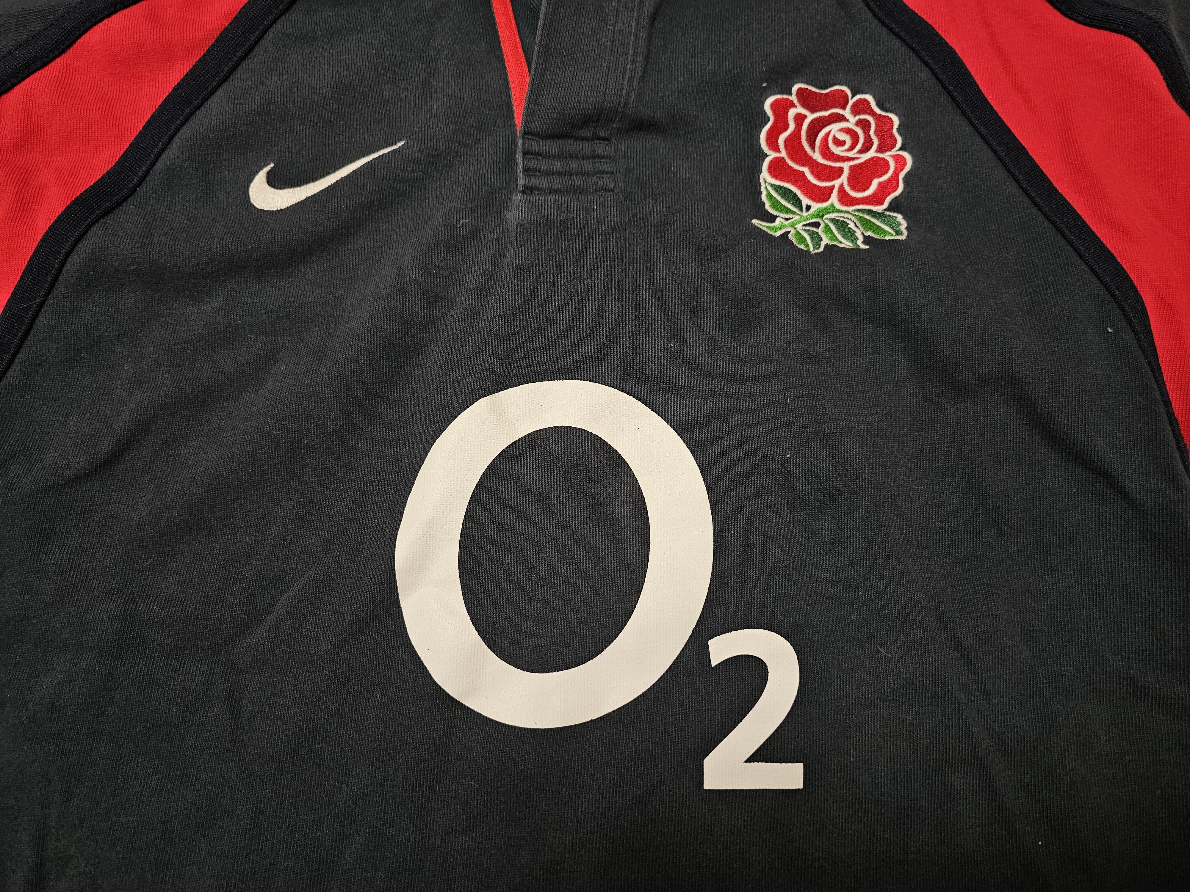 Nike × Vintage ENGLAND RUGBY JERSEY 2003 2005 AWAY LONG BLACK RUGBY JERSEY Size US M / EU 48-50 / 2 - 3 Thumbnail