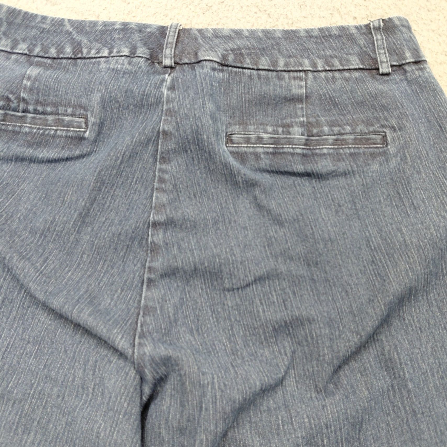 Dockers DOCKERS Petite Pants Women's 12P Blue Denim Stretch Straight Leg Casual Jeans Size 34" / US 12 / IT 48 - 4 Thumbnail