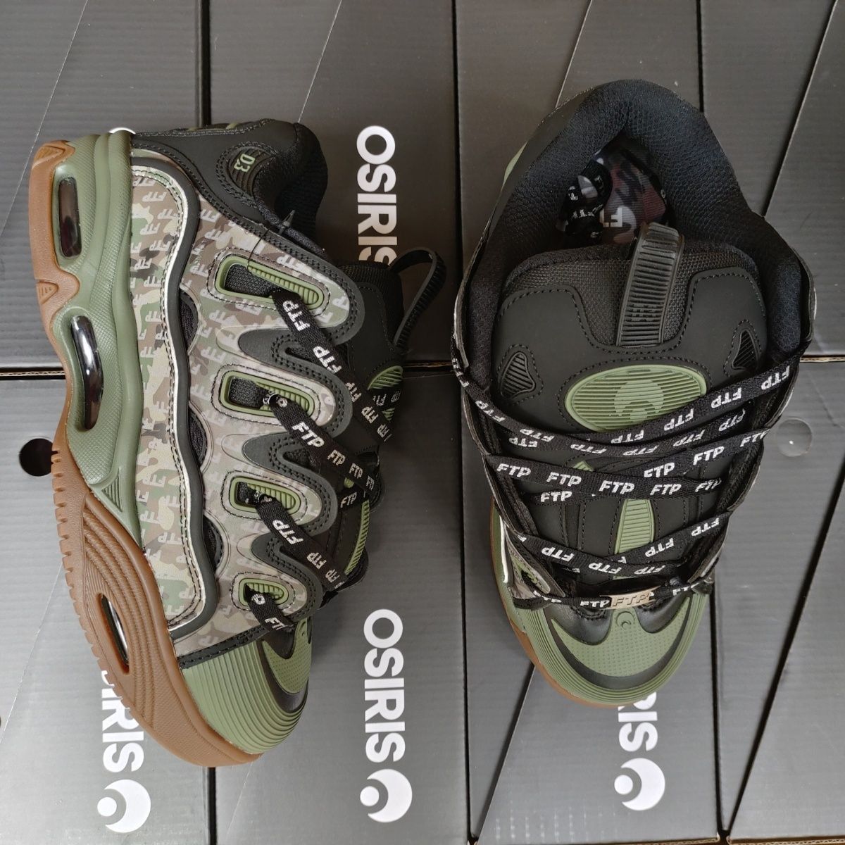 Osiris osiris x ftp camouflage 3m og d3 skater shoes Size US 9 / EU 42 - 5 Thumbnail