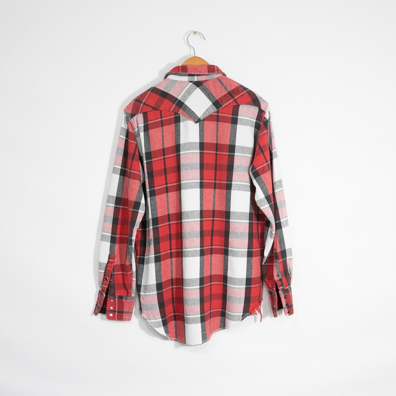 Vintage × Wrangler Vintage Wrangler Flannel Pearl Snap Button Up Shirt 17.5 Size US XL / EU 56 / 4 - 5 Thumbnail